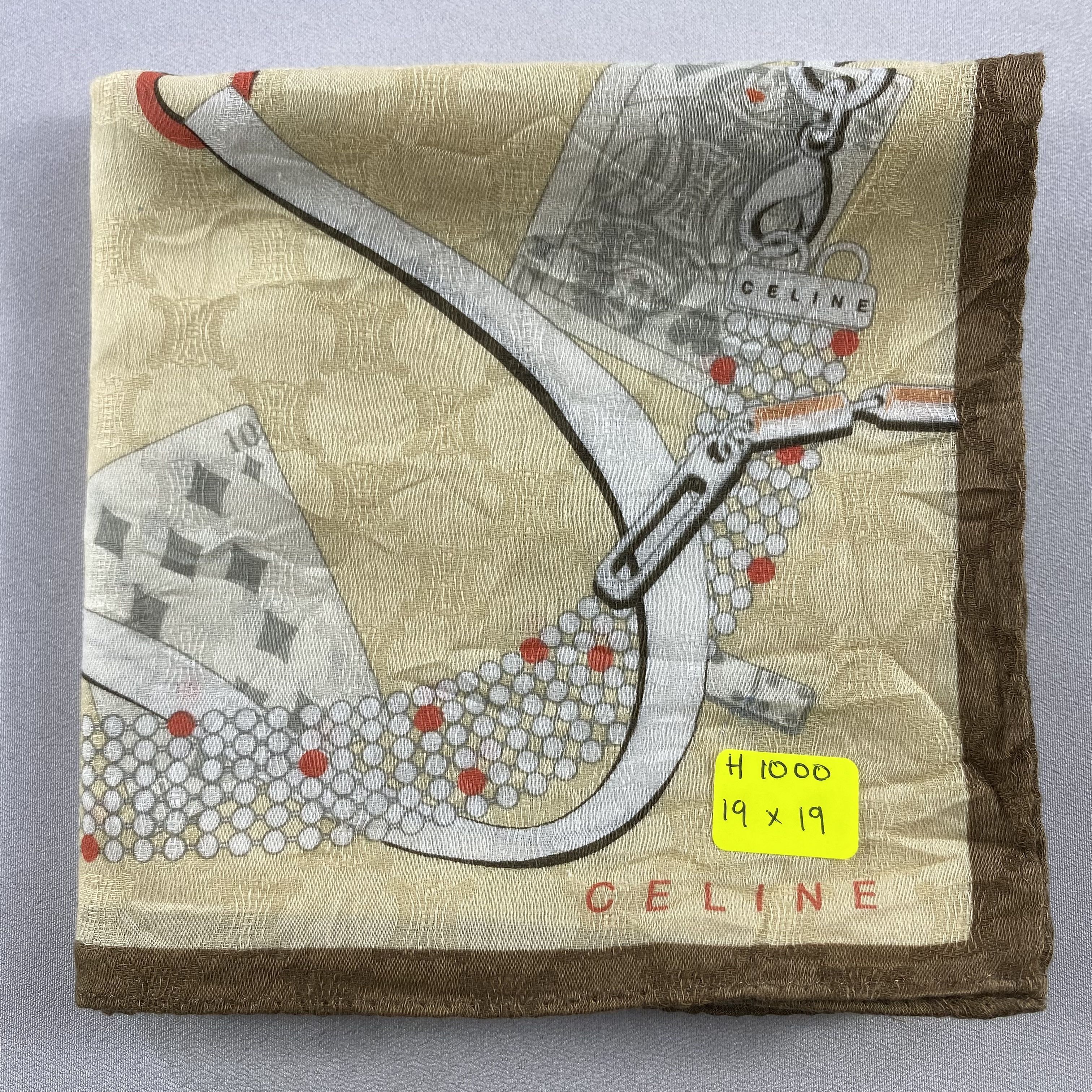 Celine × Vintage Celine Bandana/ Handkerchief / Neckerchief Size ONE SIZE - 5 Thumbnail