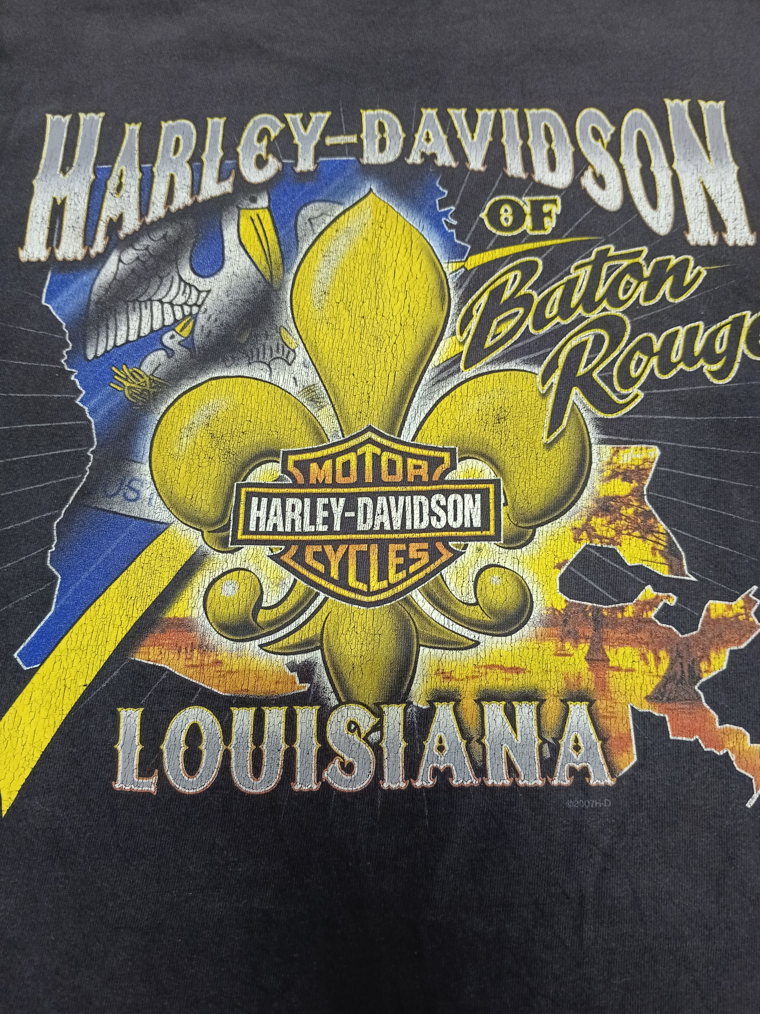 Harley Davidson VINTAGE 2007 HARLEY DAVIDSON LOUSIANA Size US XXL / EU 58 / 5 - 2 Thumbnail