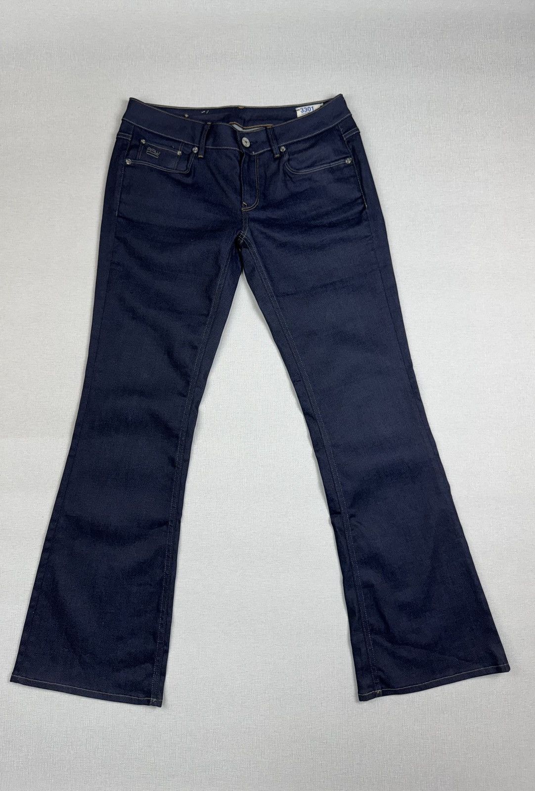 G-Star × Japanese Brand Women’s G-Star Raw 3301 Bootleg Jeans Y2K Denim pants W31L32 Size 30" / US 8 / IT 44 - 8 Thumbnail