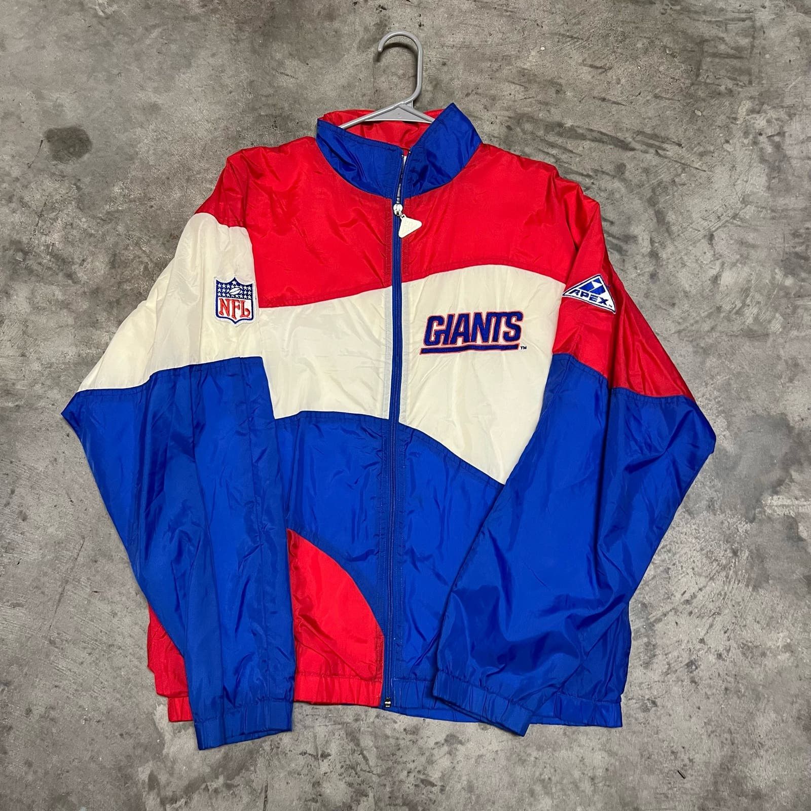 image of Apex Vintage Pro Line New York Giants Nfl Jacket in Blue, Men's (Size Medium)