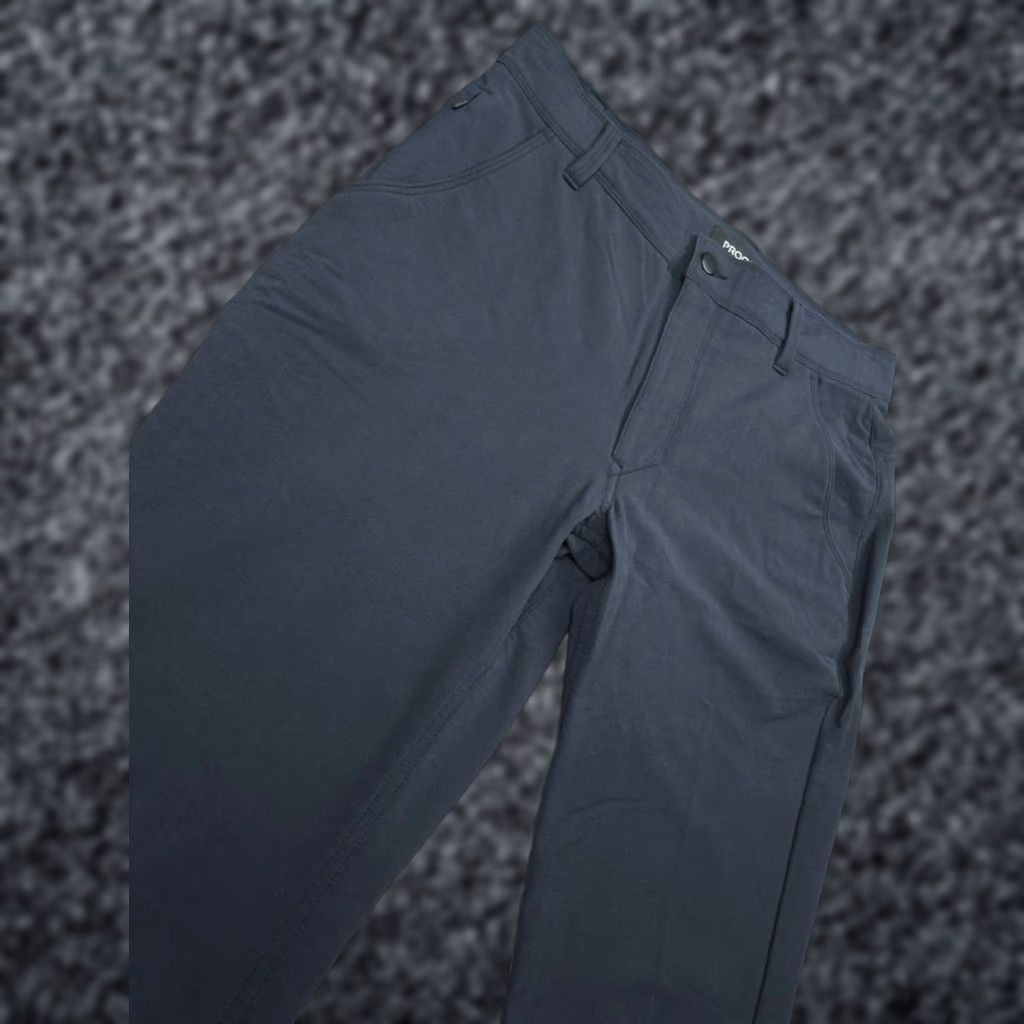 Vintage PROOF Chino Pants Mens 31 x 30 Blue Performance Stretch Travel Tech Slim Straight 30 Inseam Package Pockets Casual Overall Mens Size US 31 - 1 Thumbnail