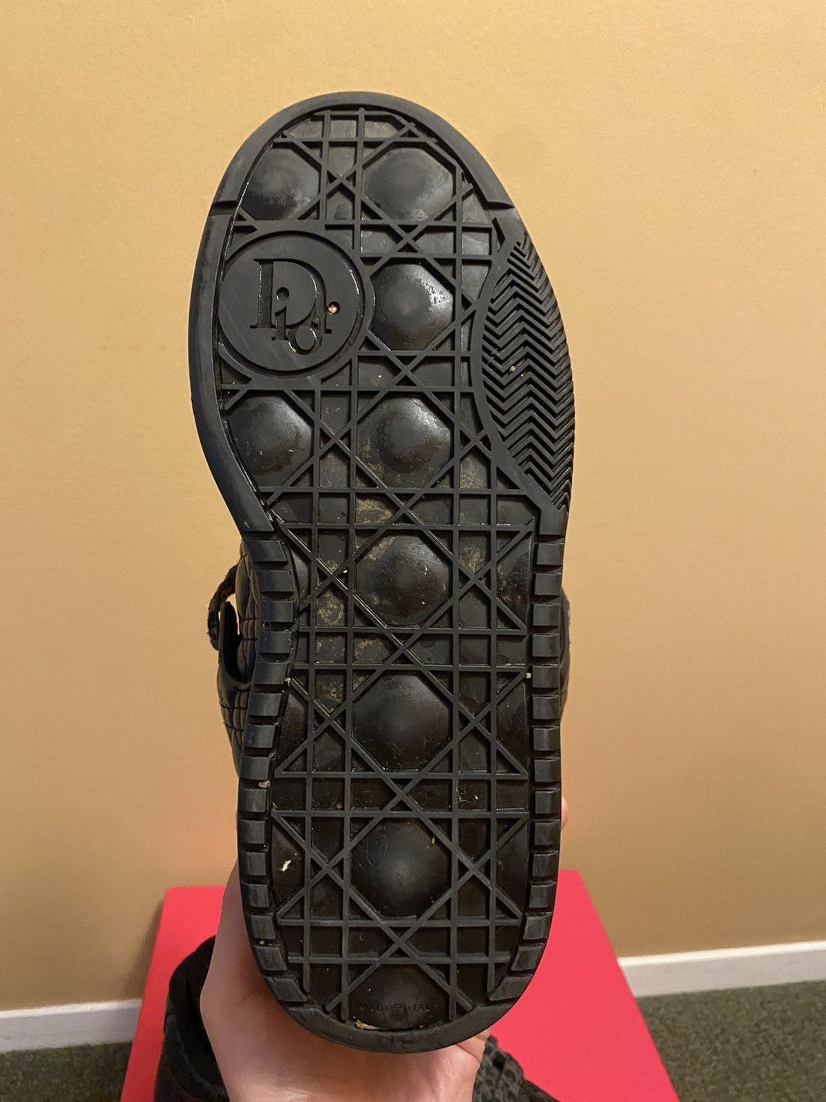 Dior Dior ERL B9S Black Quilted Cannage Calfskin Size US 10 / EU 43 - 11 Thumbnail
