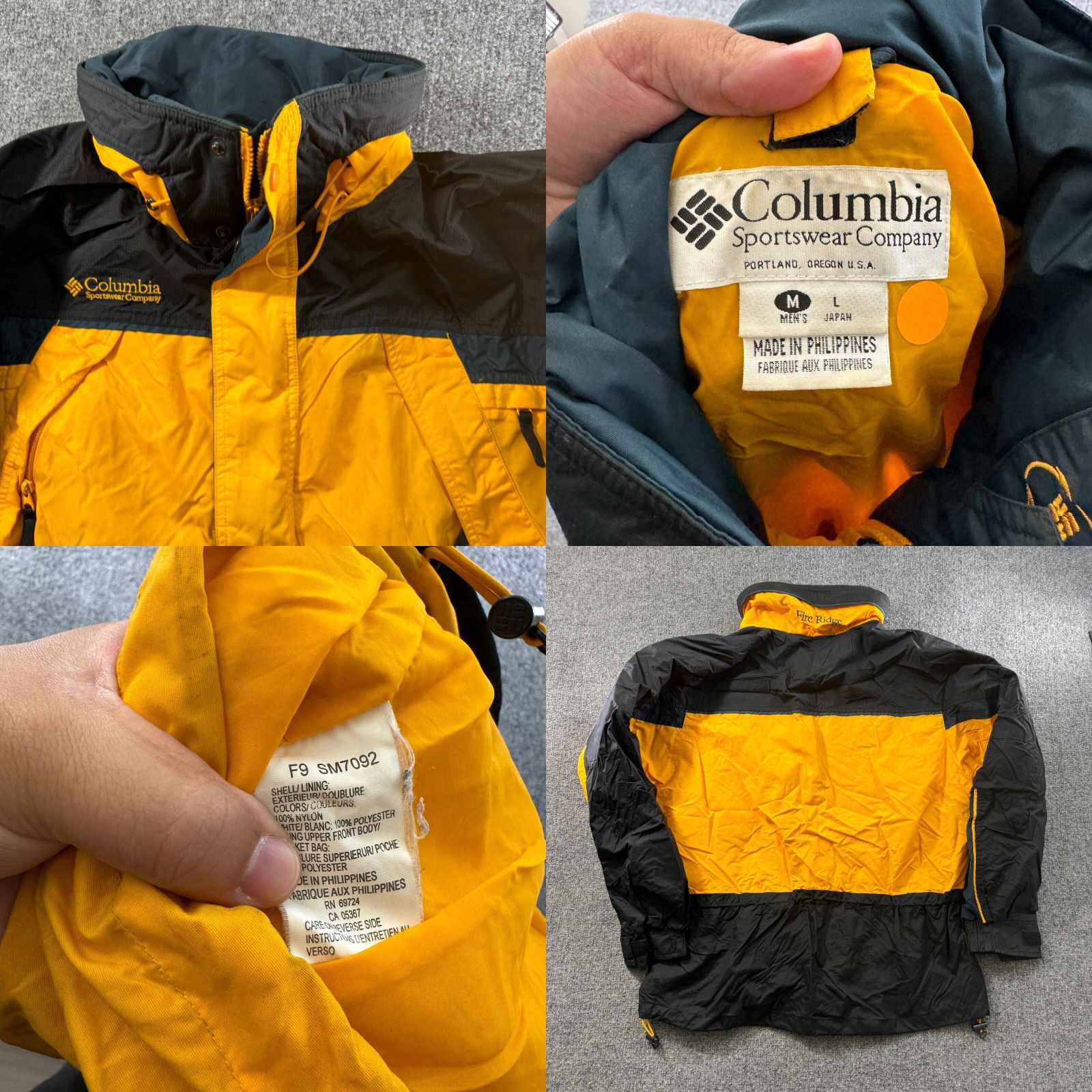 Vintage Columbia Core Interchange Coat Jacket Mens M Outer Layer Only VTG Fire Ridge Grailed