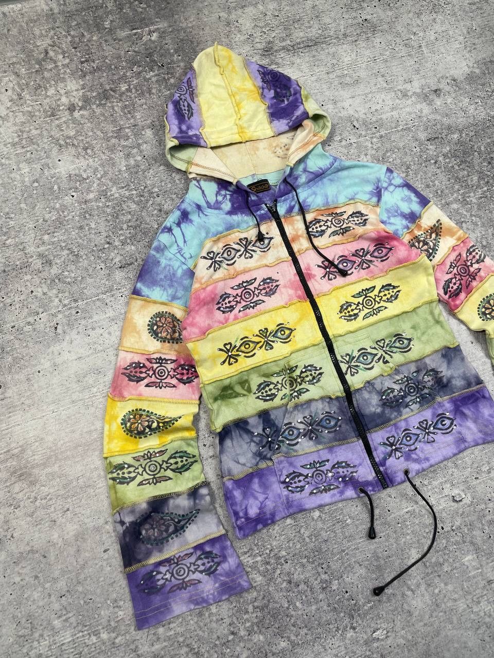 Hysteric Glamour Vintage Nepal Style Patchwork Zip Up Hoodie Y2K Size US S / EU 44-46 / 1 - 2 Thumbnail