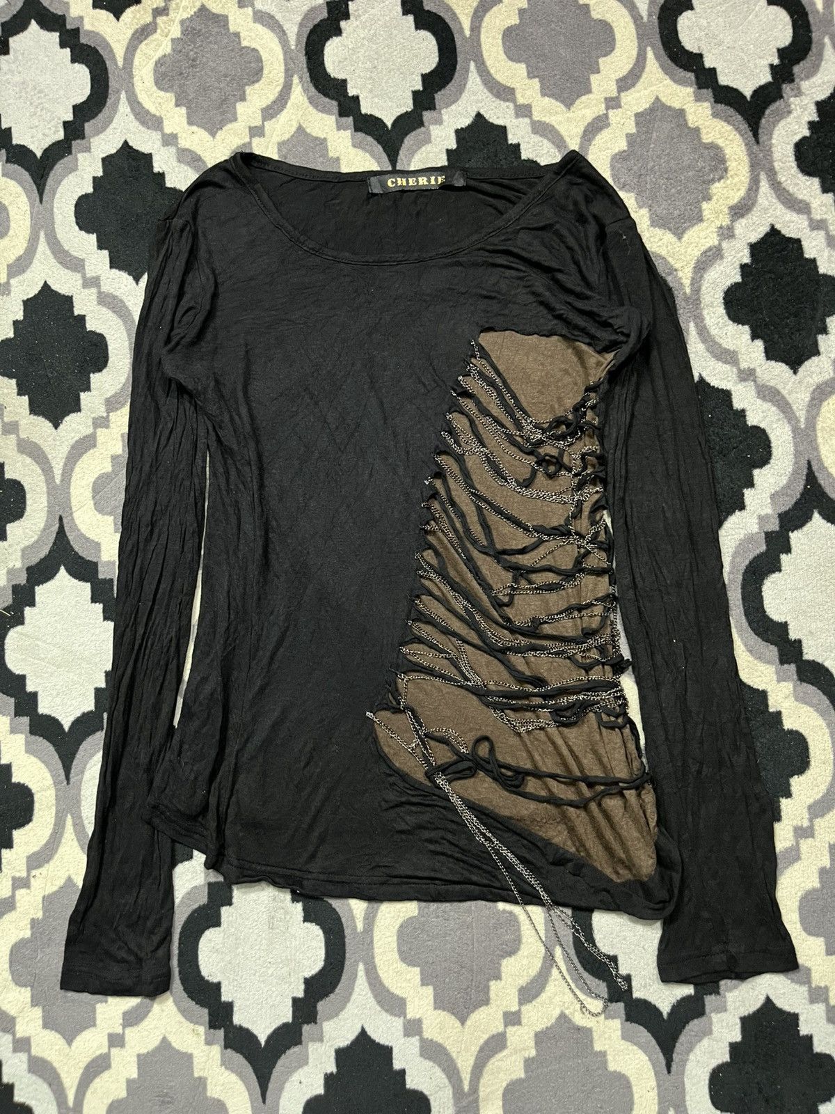 Hysteric Glamour Cherie distressed chains longsleeve tshirt Size US S / EU 44-46 / 1 - 1 Thumbnail