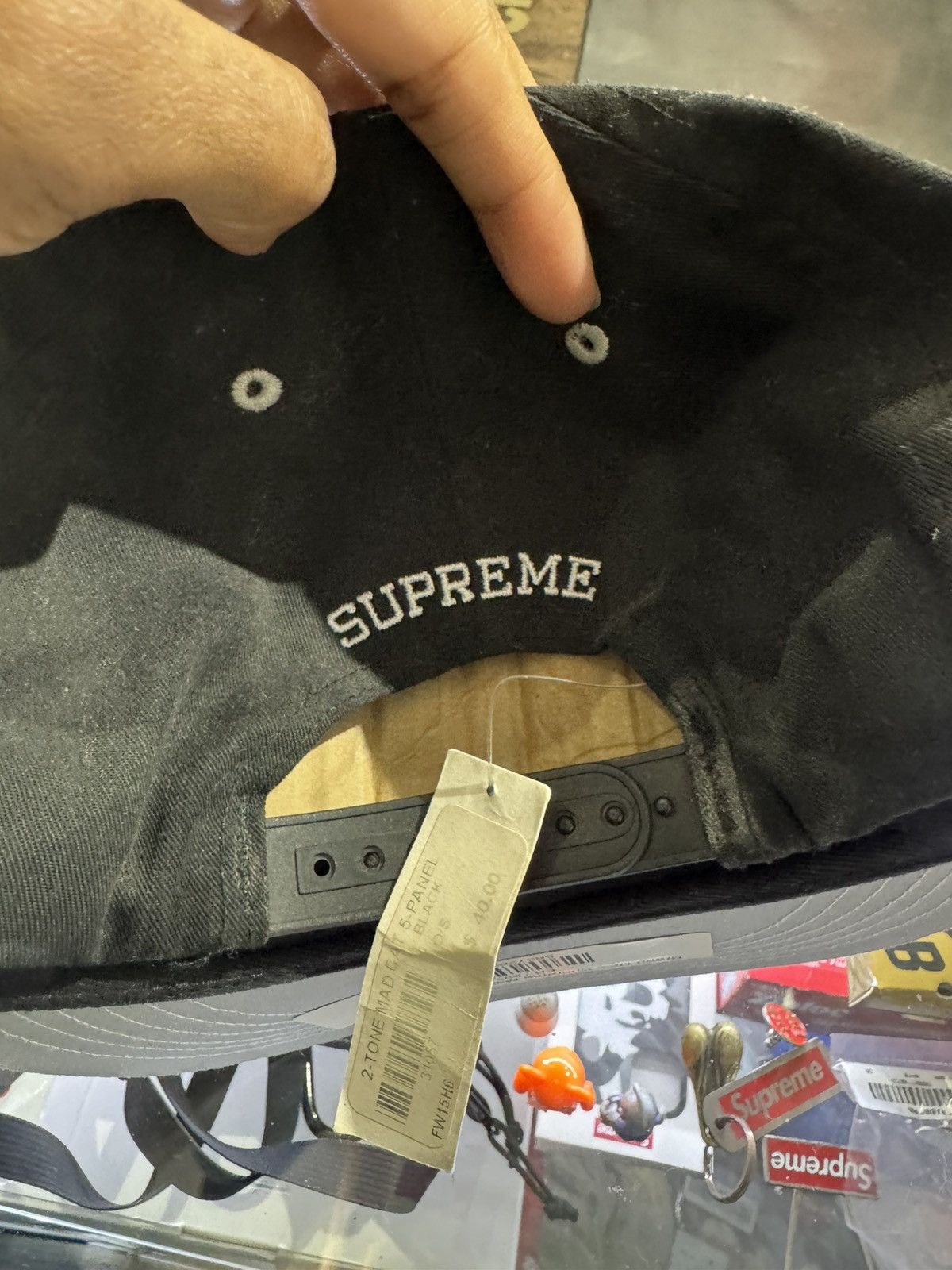 Supreme Supreme 2 Tone Mad Cat 5 Panel Black Size ONE SIZE - 2 Thumbnail