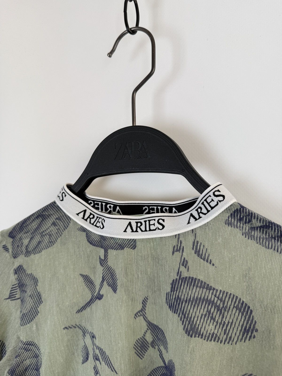 Aries Aries Roses Tulle Printed Long Sleeve Mesh Top Size M / US 6-8 / IT 42-44 - 4 Thumbnail