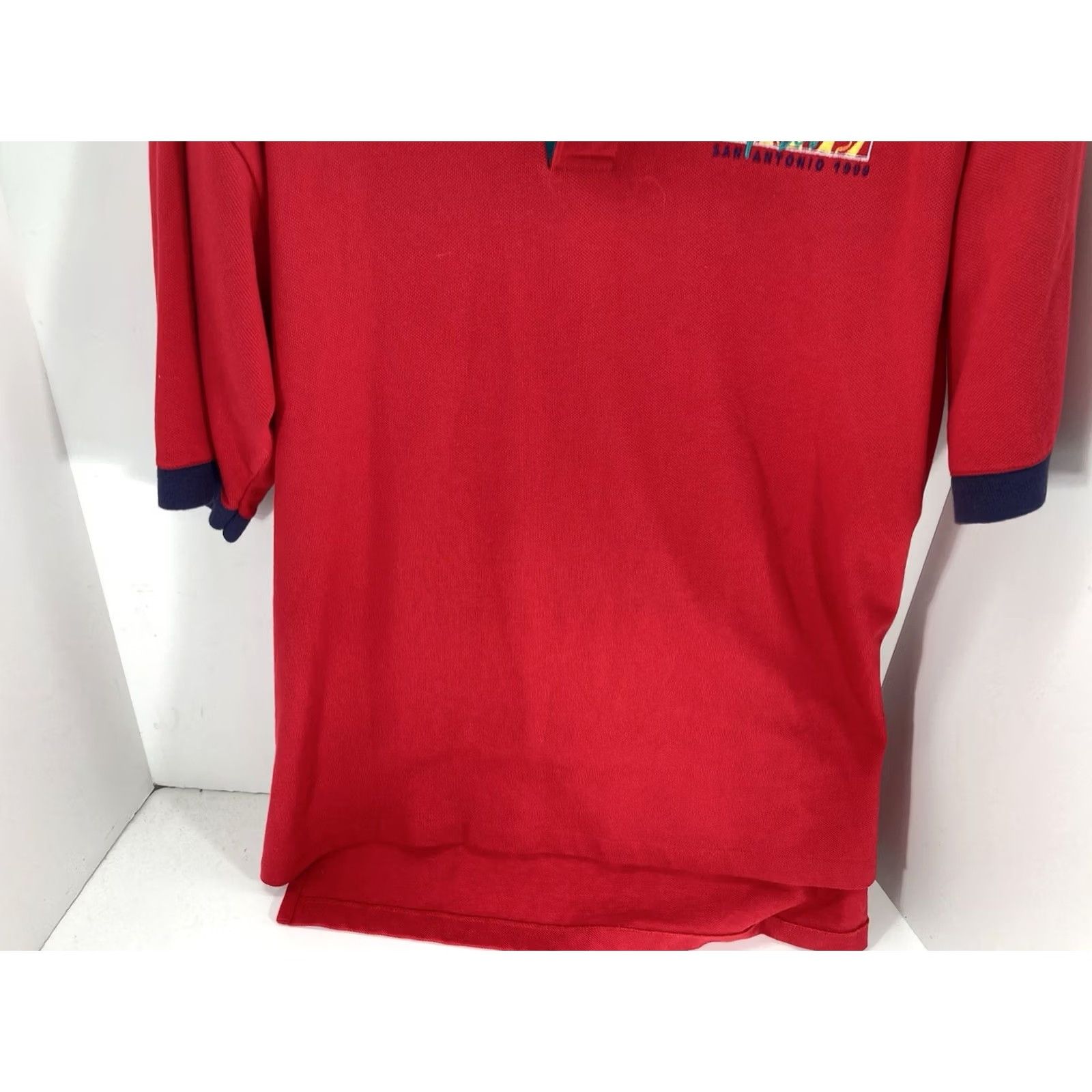 Cutter & Buck VINTAGE Cutter & Buck Fiesta San Antonio 1999 Polo Shirt Men Large Red Short Sleeve VTG Size US L / EU 52-54 / 3 - 3 Thumbnail