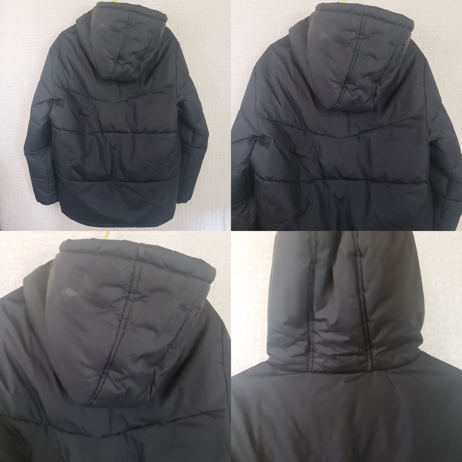 Reebok VINTAGE Reebok Puffer Jacket Logo Hooded Full Zip Sz L Black Men Adult Large Coat Size US L / EU 52-54 / 3 - 9 Thumbnail
