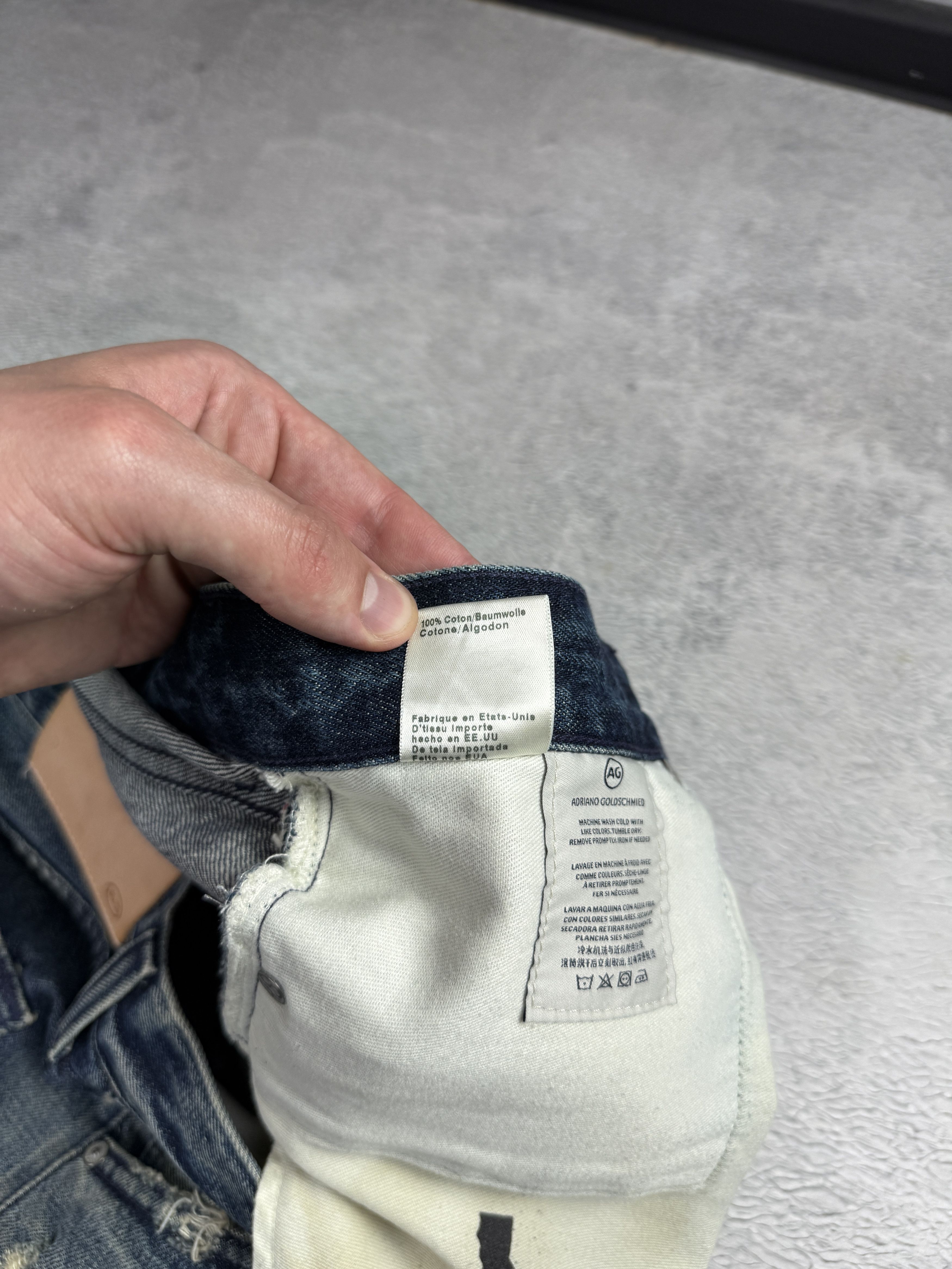 AG Adriano Goldschmied AG Adriano Goldschmied Denim Jeans Blue Ripped Aged Med Size US 32 / EU 48 - 8 Thumbnail
