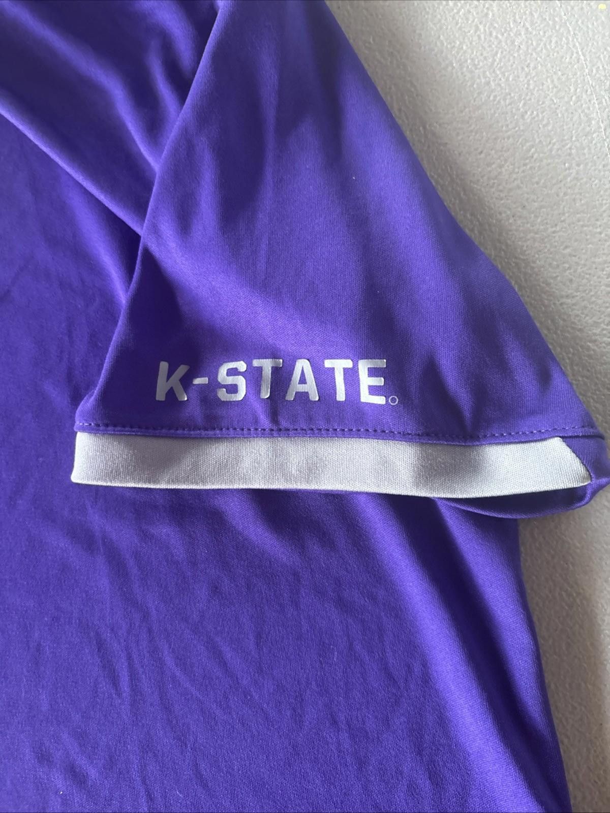 Nike Kansas State Wildcats Polo Shirt Mens Large Fit Dry XL Size ONE SIZE - 4 Thumbnail