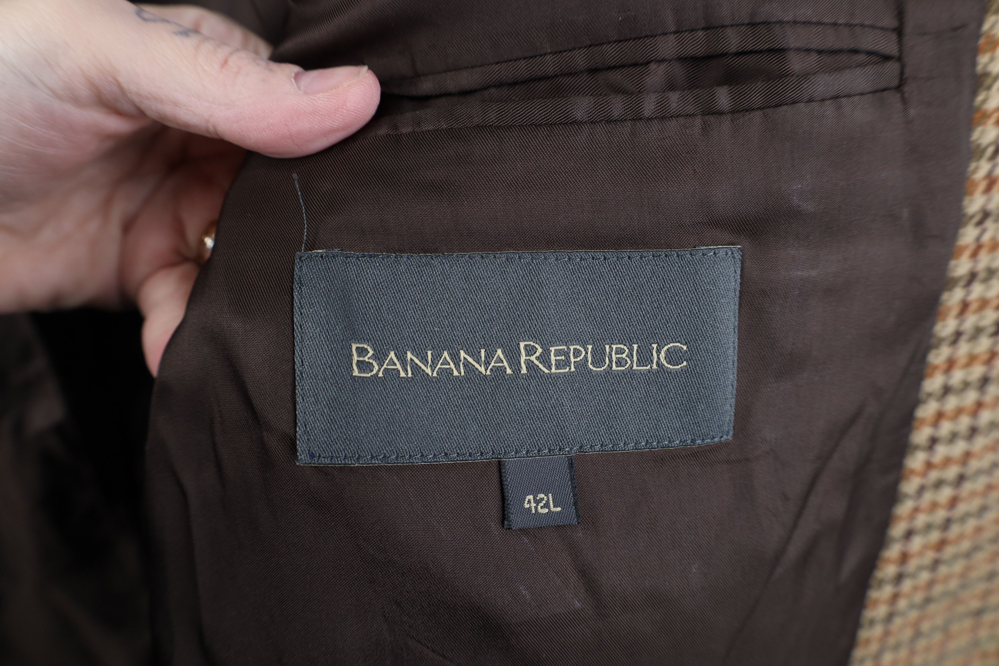 Banana Republic Vintage Banana Republic 2 Button Suit Coat Blazer Jacket Size US XXL / EU 58 / 5 - 11 Thumbnail
