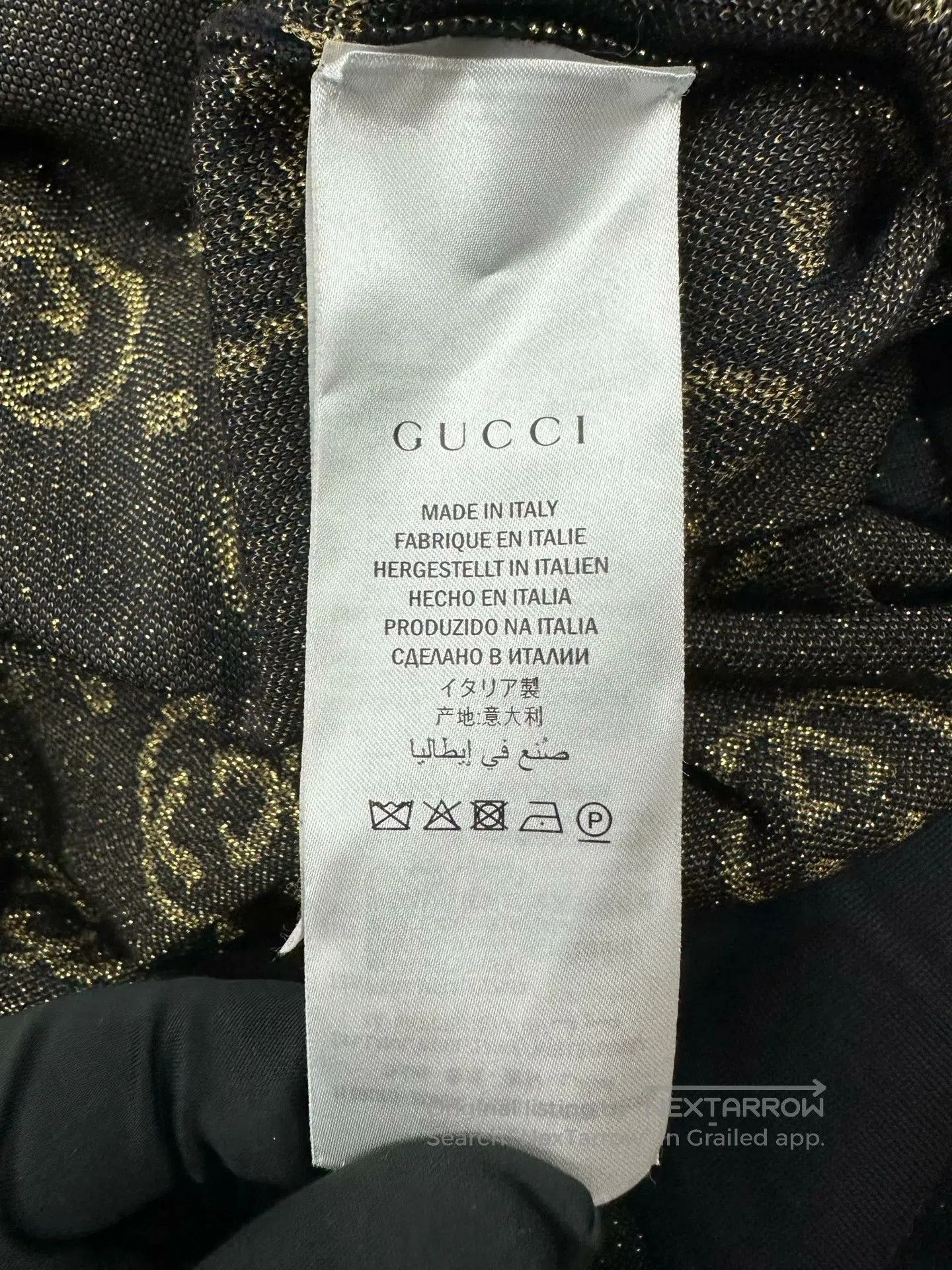 Gucci Guicci Black Gold Double G Logo Knit Cardigan Jacket| Size US XS / EU 42 / 0 - 4 Thumbnail