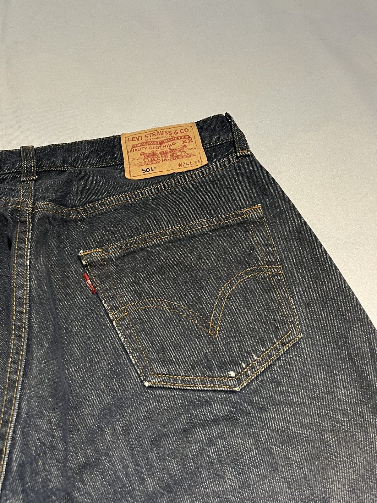 Jean × Levi's VINTAGE LEVIS 501 DENIM PATCH RIPPED JEANS PANT Size US 34 / EU 50 - 8 Thumbnail
