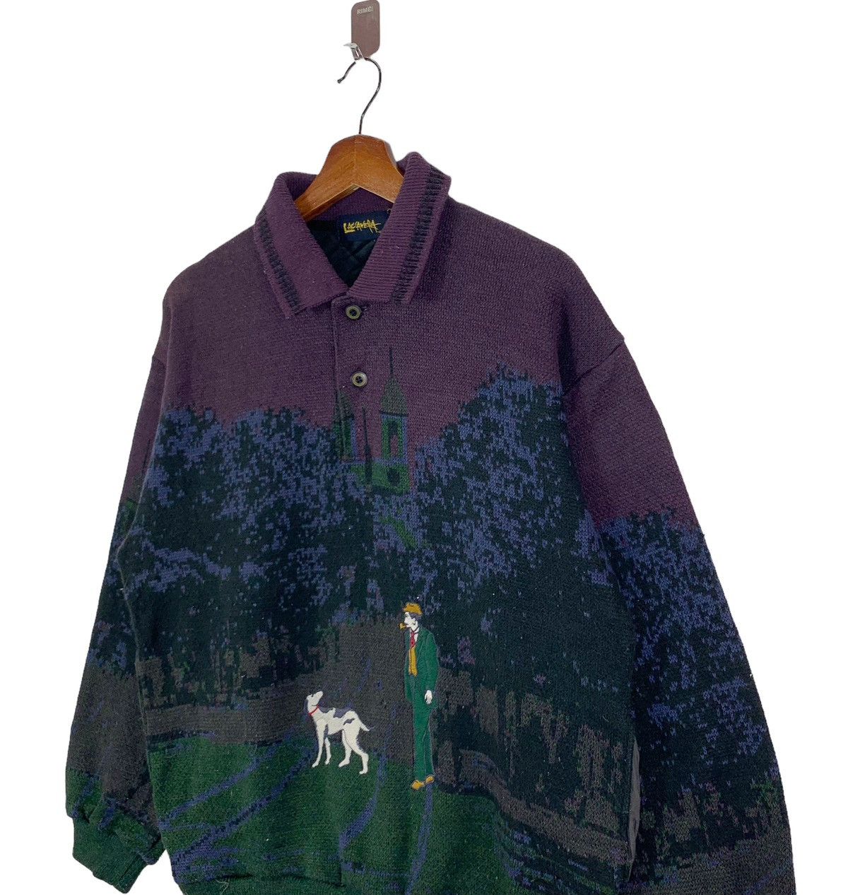 Arts & Science × Vintage 🔥🔥 VINTAGE LAC AVERA FULL PRINT ART HUNTING COLLAR CREWNECK Size US M / EU 48-50 / 2 - 4 Thumbnail