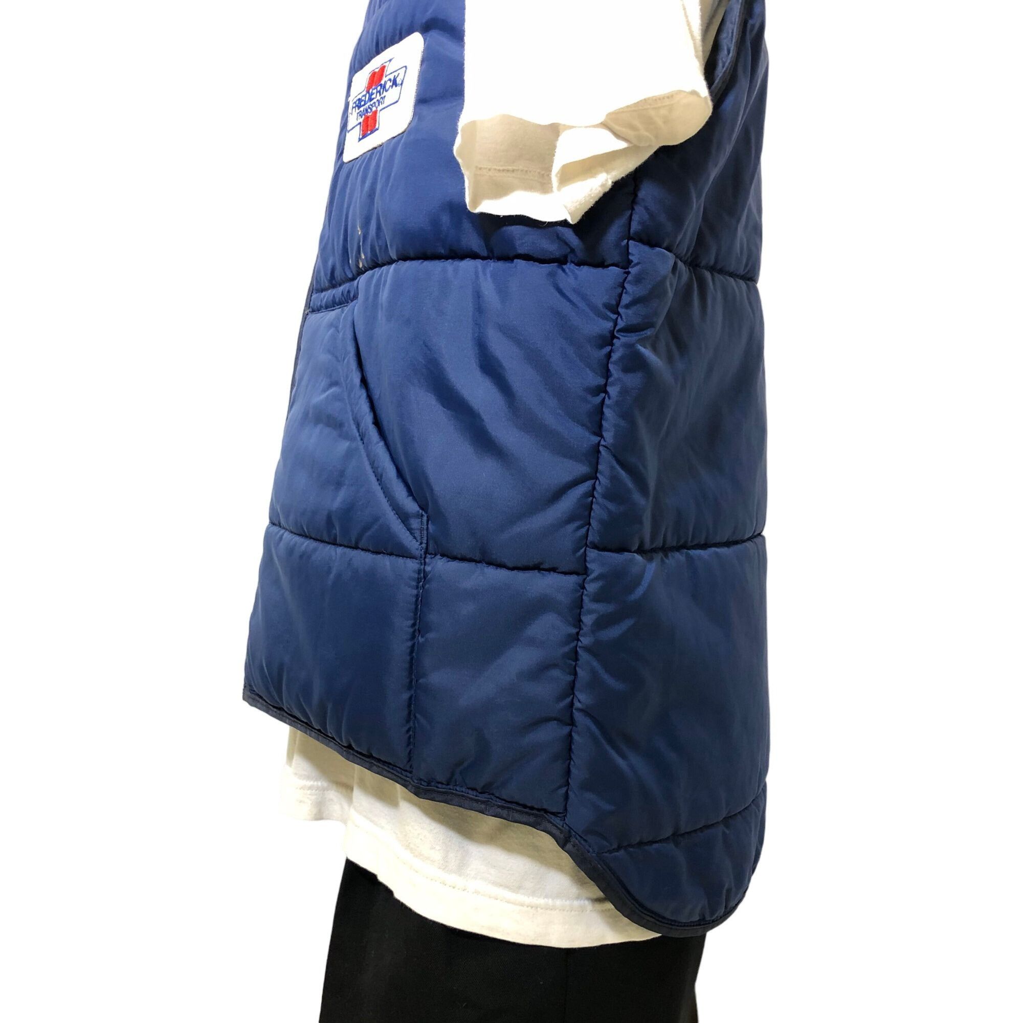 Other Vtg MWG Blue Nylon Puffer FREDERICK Transport Trucker Vest Size US L / EU 52-54 / 3 - 7 Thumbnail