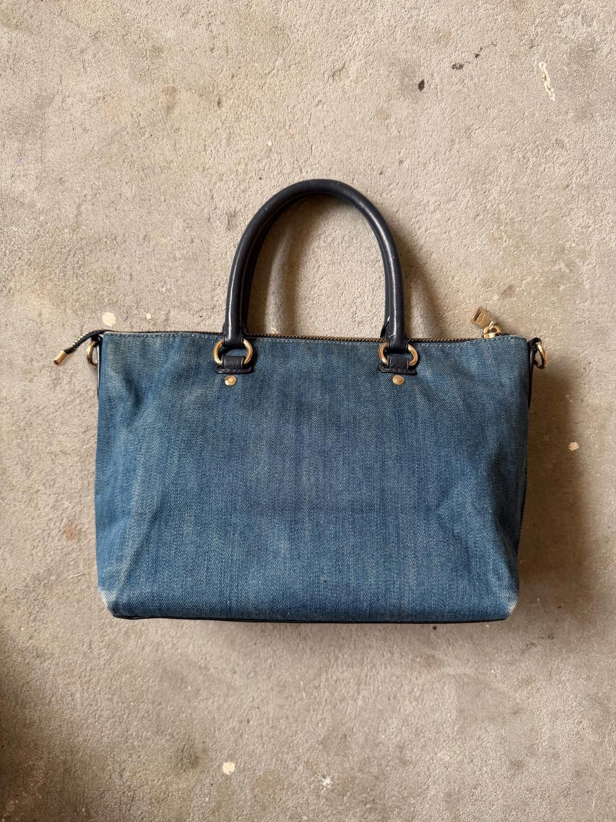 Coach Coach Emma Denim Shoulder Bag Blue/Navy Size ONE SIZE - 6 Thumbnail