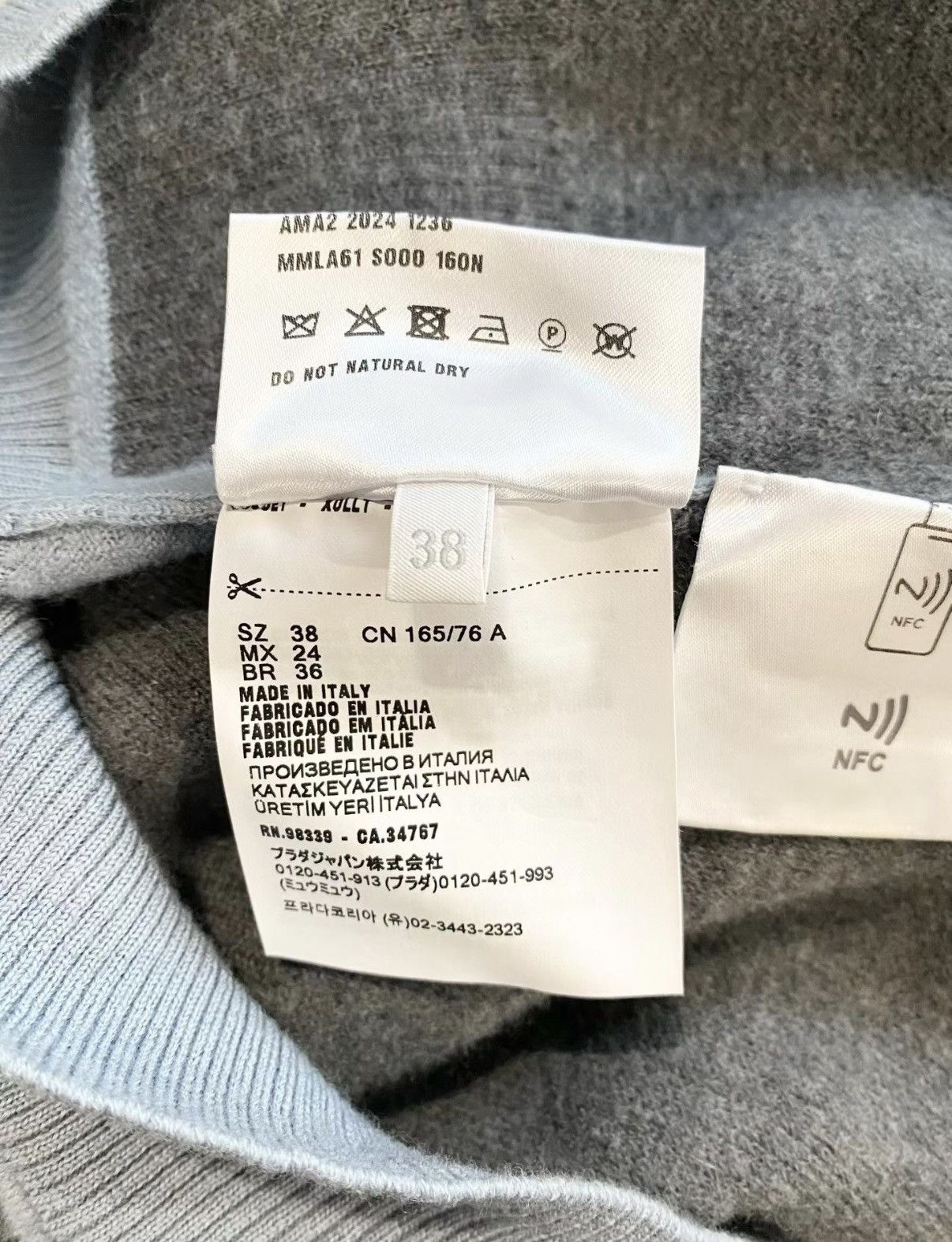 Miu Miu Miu Miu 25SS Block Fake Two-Piece Polo Collar Sweater J33 Size XS / US 0-2 / IT 36-38 - 6 Thumbnail