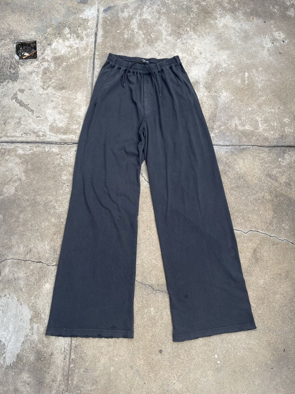 Balenciaga SS21 Wide Leg Distressed Sweatpants | Grailed