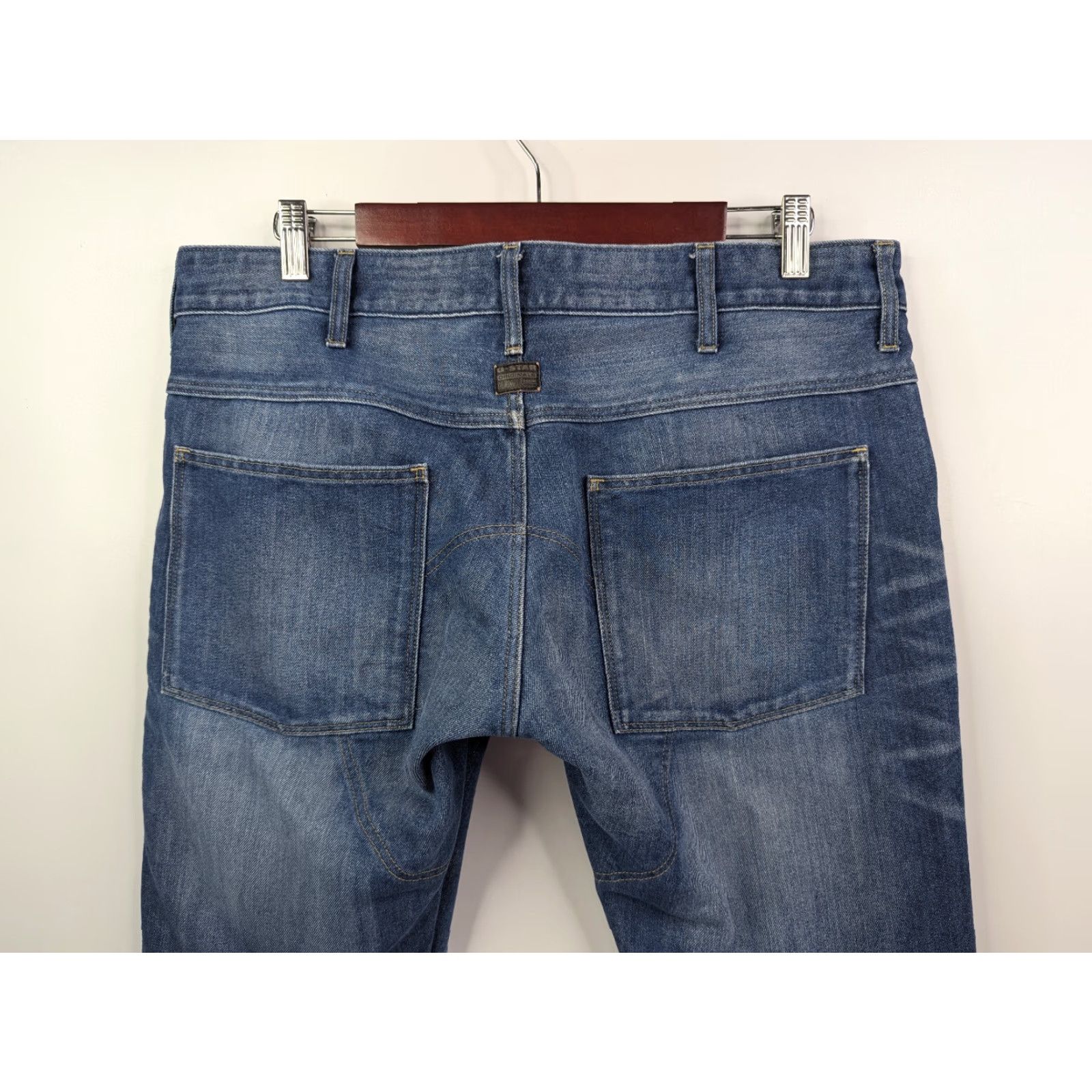 Vintage G-Star Raw Jeans 36 Regular 29in Inseam 3D 5620 Bike 3D Low Tapered Denim Blue Mens 34x32 (Fits 36x29) Moto Street Jeans Size US 36 / EU 52 - 7 Thumbnail