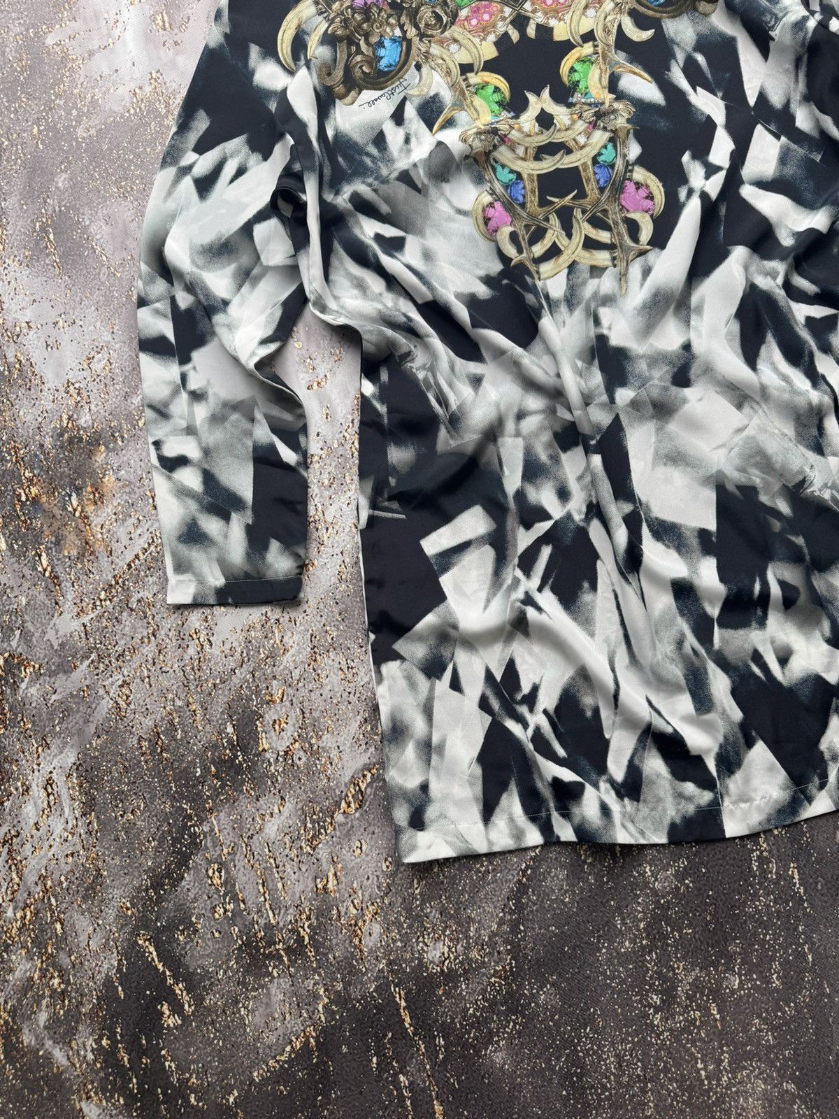 Just Cavalli × Vintage Just Cavalli Vintage Printed Mini Dress Size US L / EU 52-54 / 3 - 11 Thumbnail
