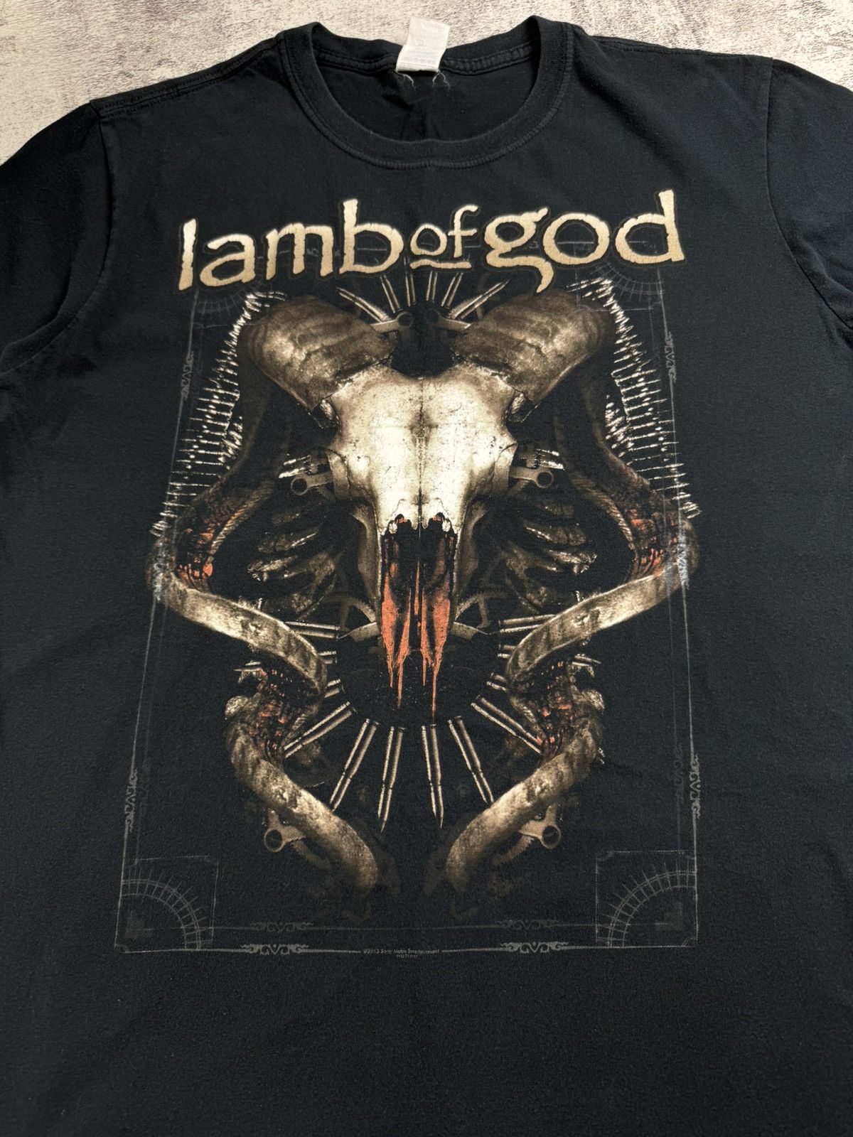 Band Tees Lamb Of God 2013 Men’s Metal Rock Tour Rap Faded Merch Devil Band T Shirt Jersey Size US XL / EU 56 / 4 - 9 Thumbnail