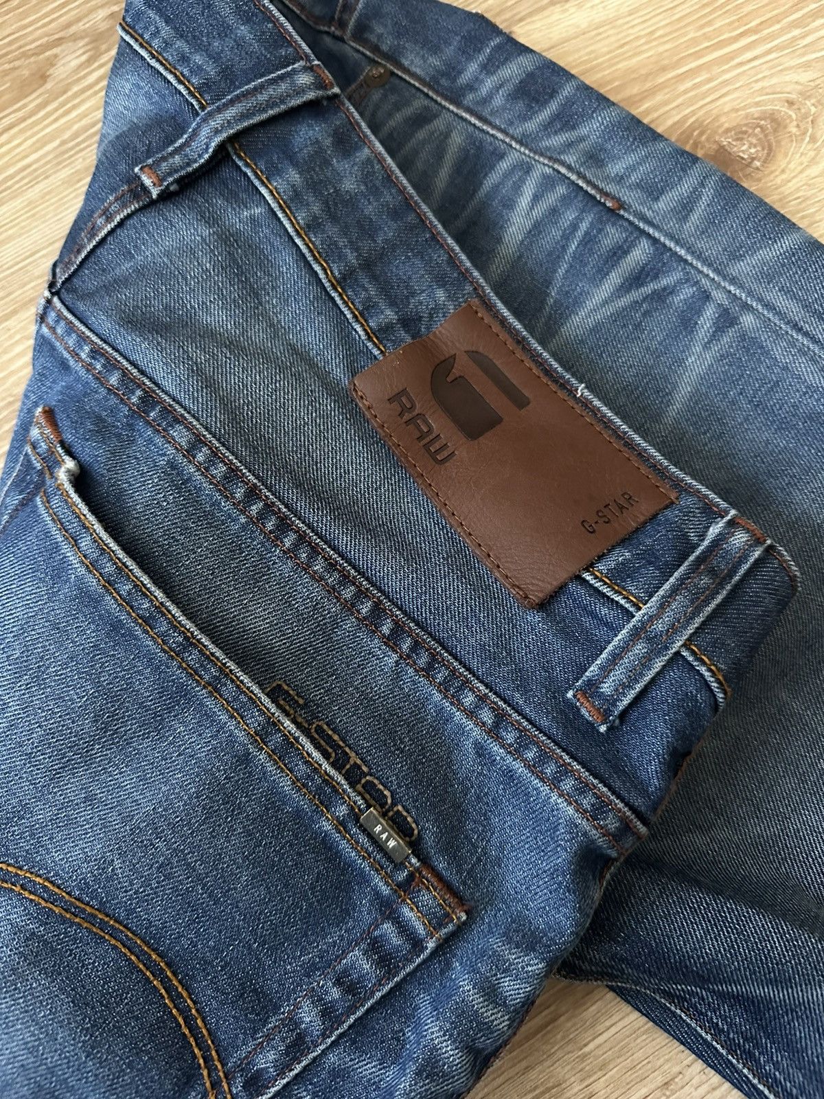 G-Star G Star Raw Distressed Jeans Size US 32 / EU 48 - 3 Thumbnail