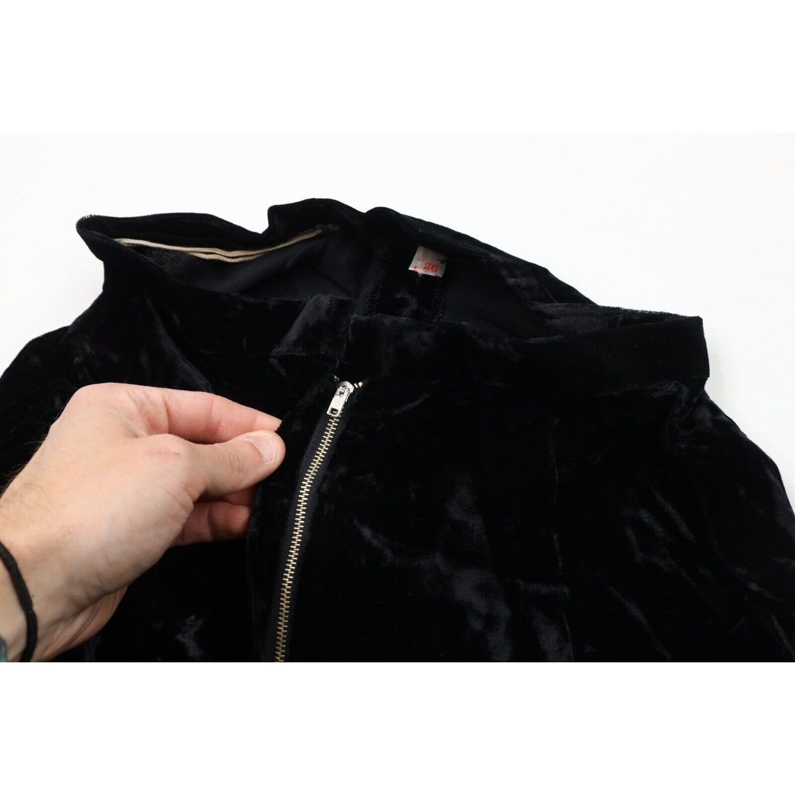 Vintage Vintage 50s 60s Streetwear Velvet Velour Full Length Skirt Size 26" / US 2 / IT 38 - 10 Thumbnail