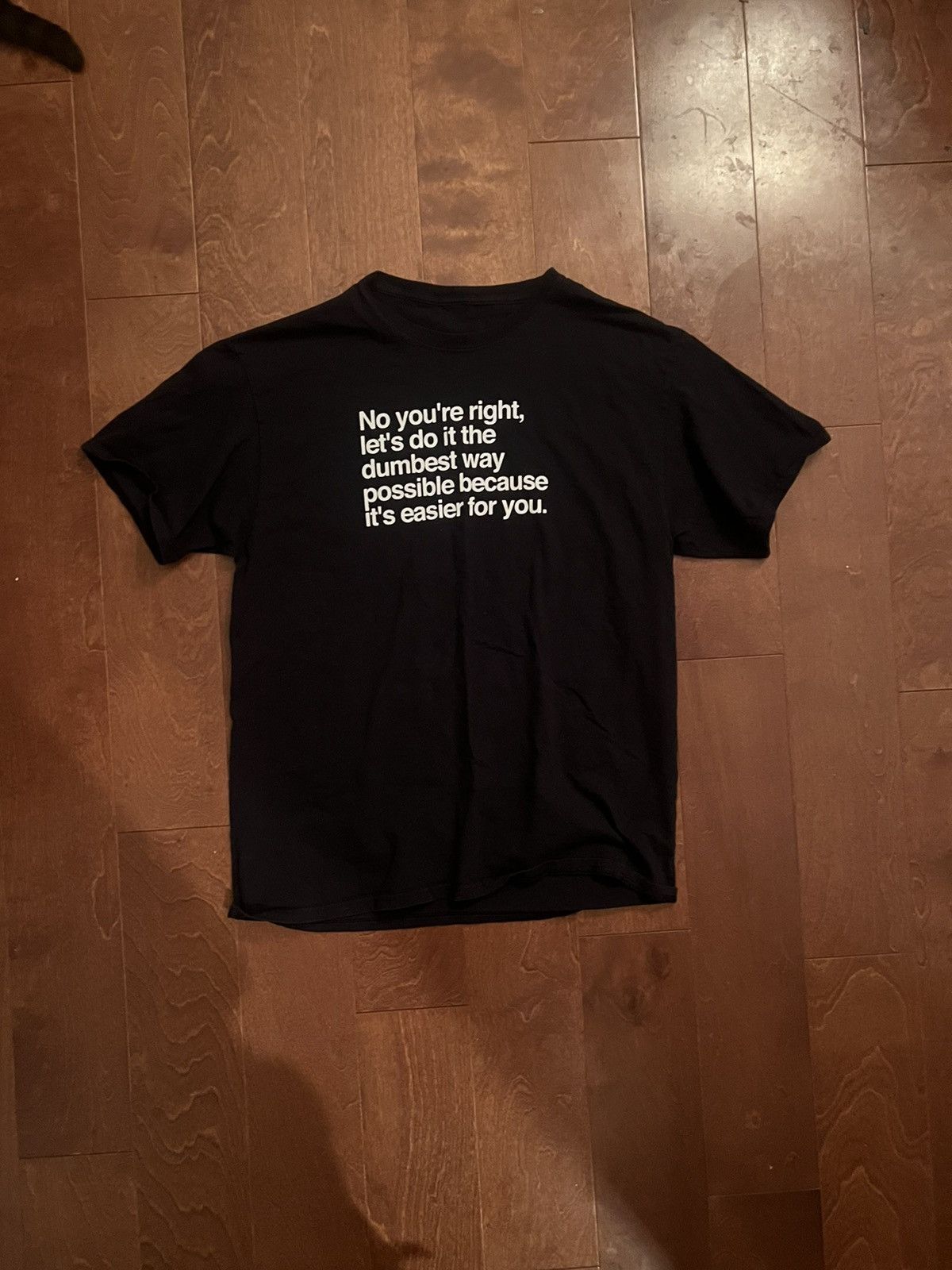 Vintage Vintage Dumbest Way Joke Tee Size US L / EU 52-54 / 3 - 1 Thumbnail