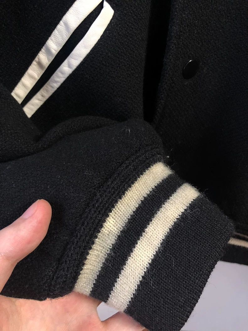 Saint Laurent Paris Saint Laurent Paris Black and white baseball jacket-2506 Size US M / EU 48-50 / 2 - 5 Thumbnail
