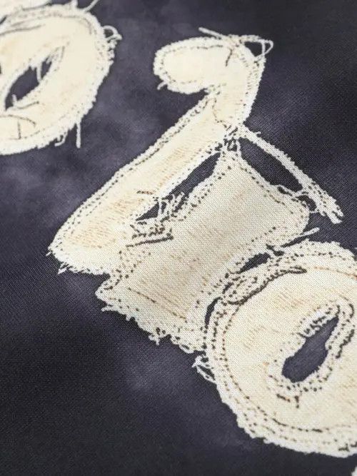 Japanese Brand Midori x Meifa Letter Print Drip Offset sweatpants hip hop Size US 34 / EU 50 - 7 Thumbnail