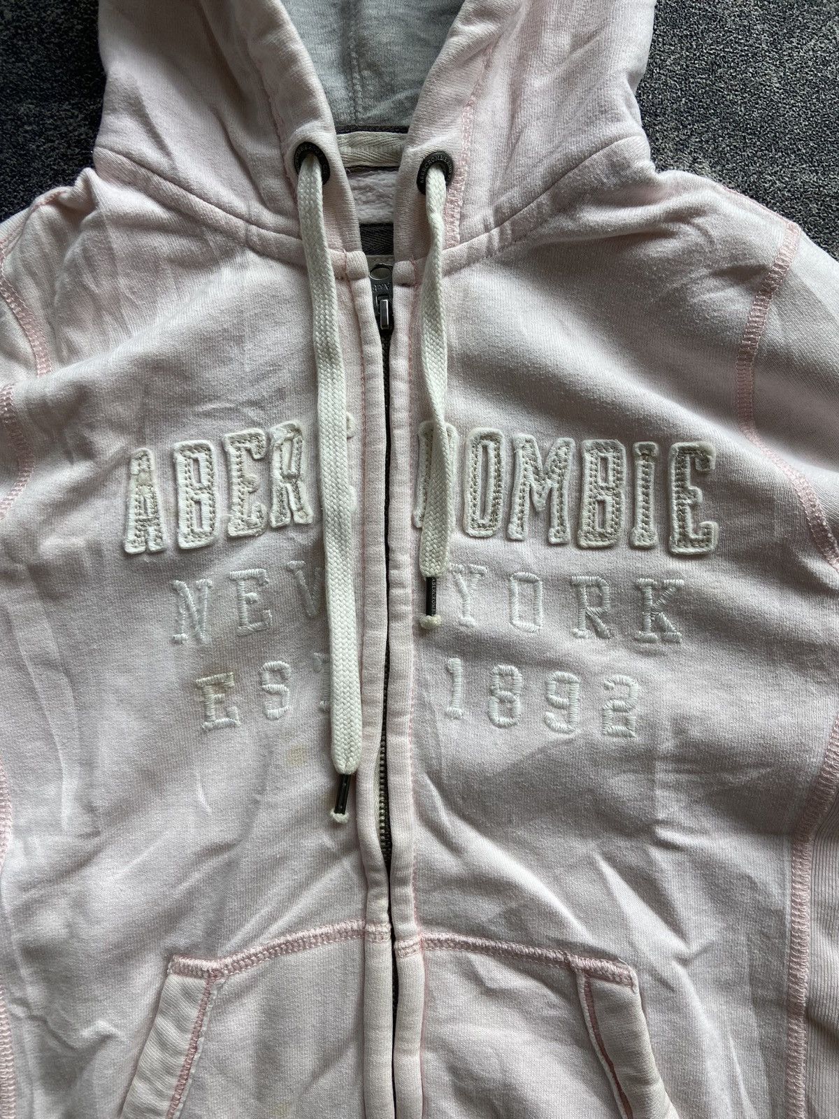 Abercrombie & Fitch Y2K Abercrombie and Fitch Cropped Hoodie Japanese LGB Style Size S / US 4 / IT 40 - 2 Thumbnail