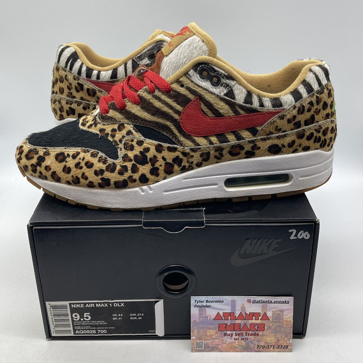 Atoms x air max DLX animal pack