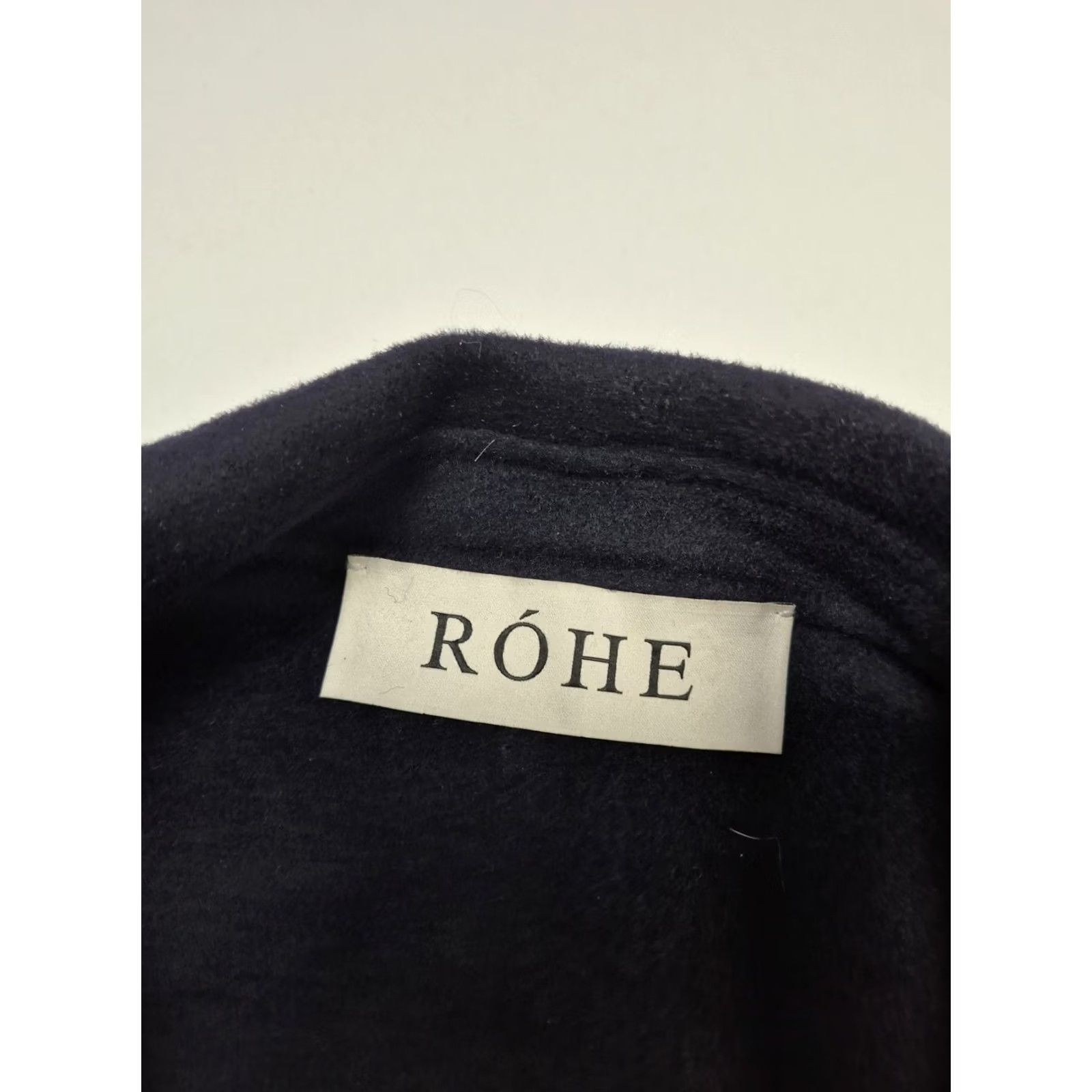Vintage ROHE Jacket Mens 54 Blue Wool Bomber Full Zip Elastic Hem Unlined Collared Size US L / EU 52-54 / 3 - 2 Thumbnail