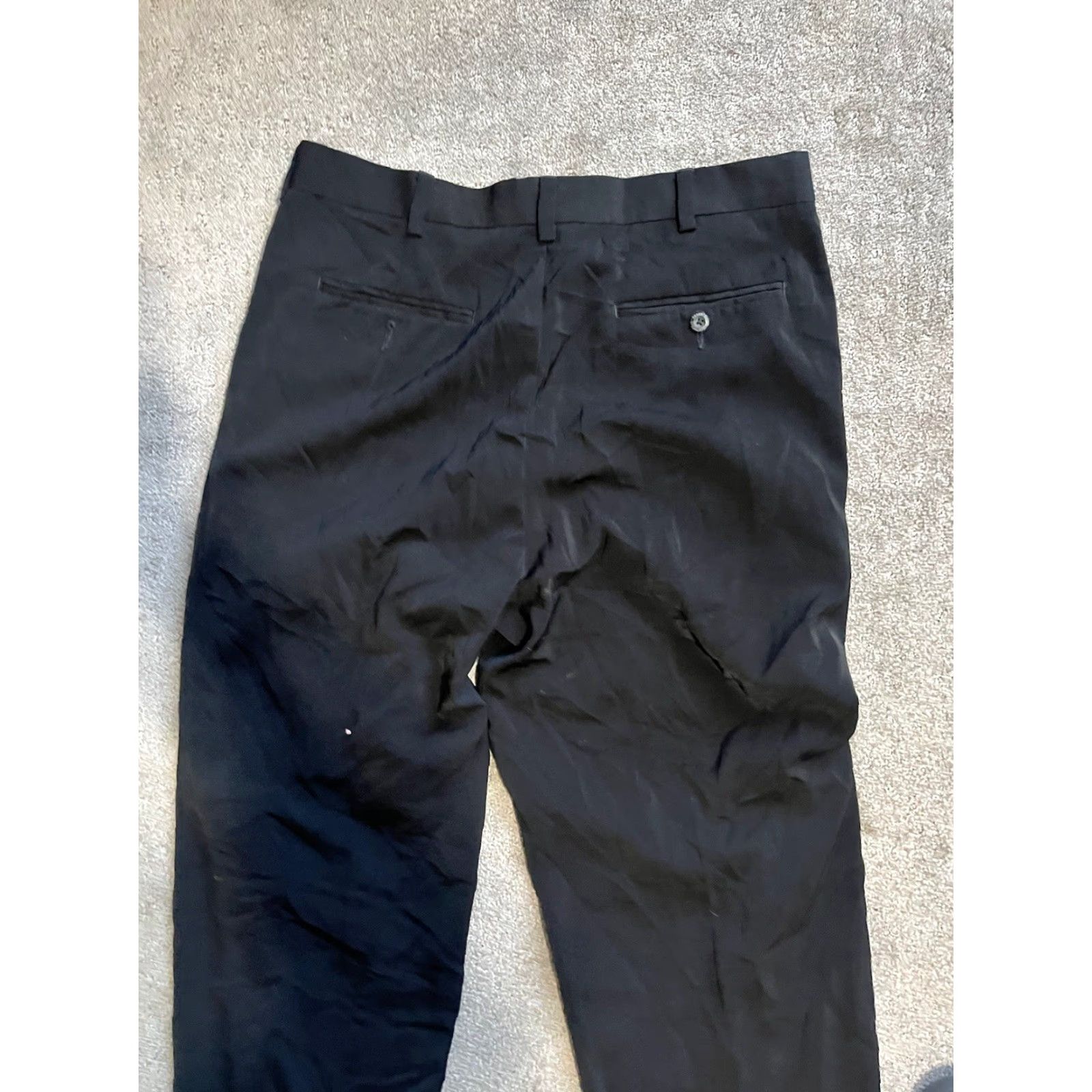 Perry Ellis Perry Ellis Men’s Dress Pants Black Flat Front 36x32 Modern Regular Pants Size US 36 / EU 52 - 4 Thumbnail