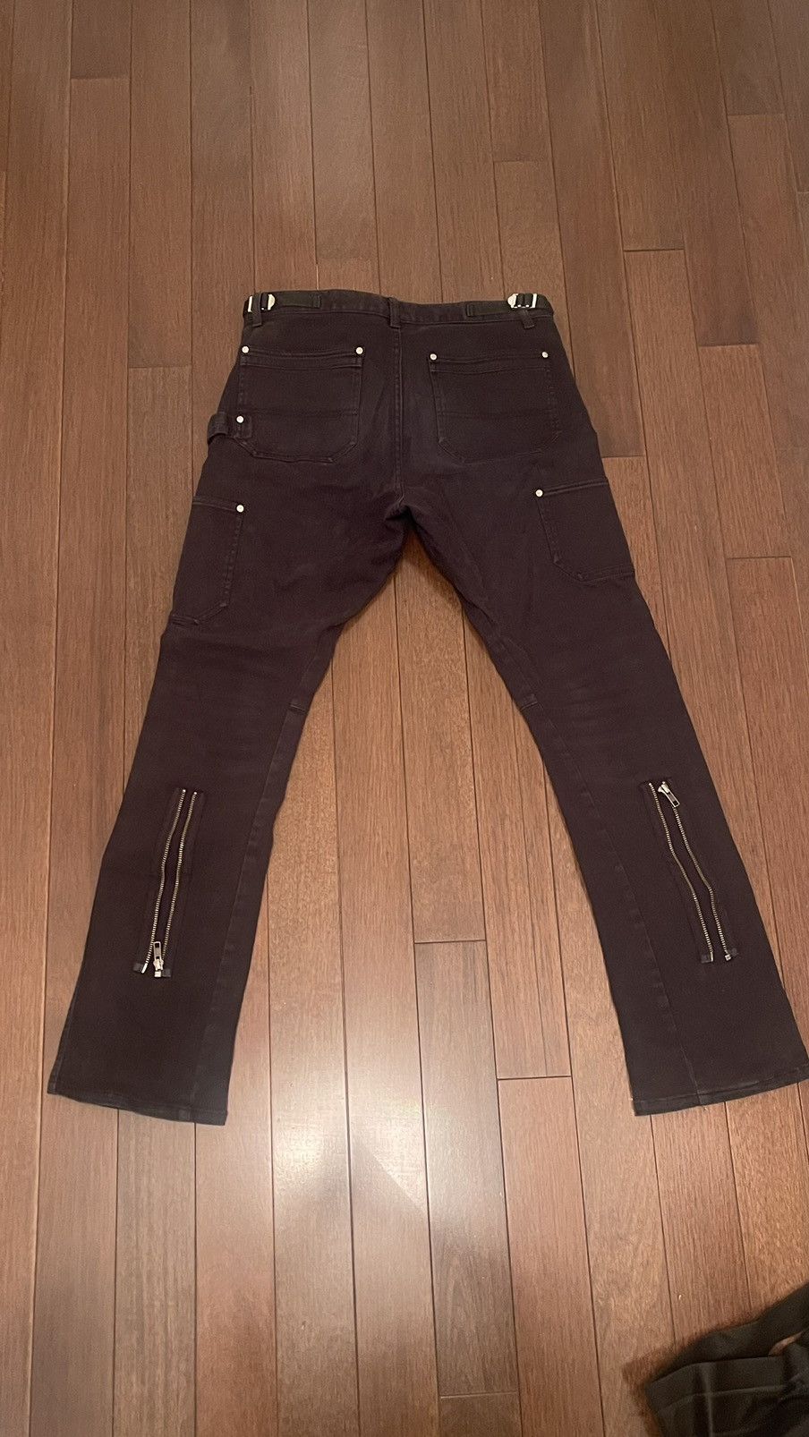 Vuja De Vuja dé Black zip work pants in black Size US 31 - 3 Thumbnail