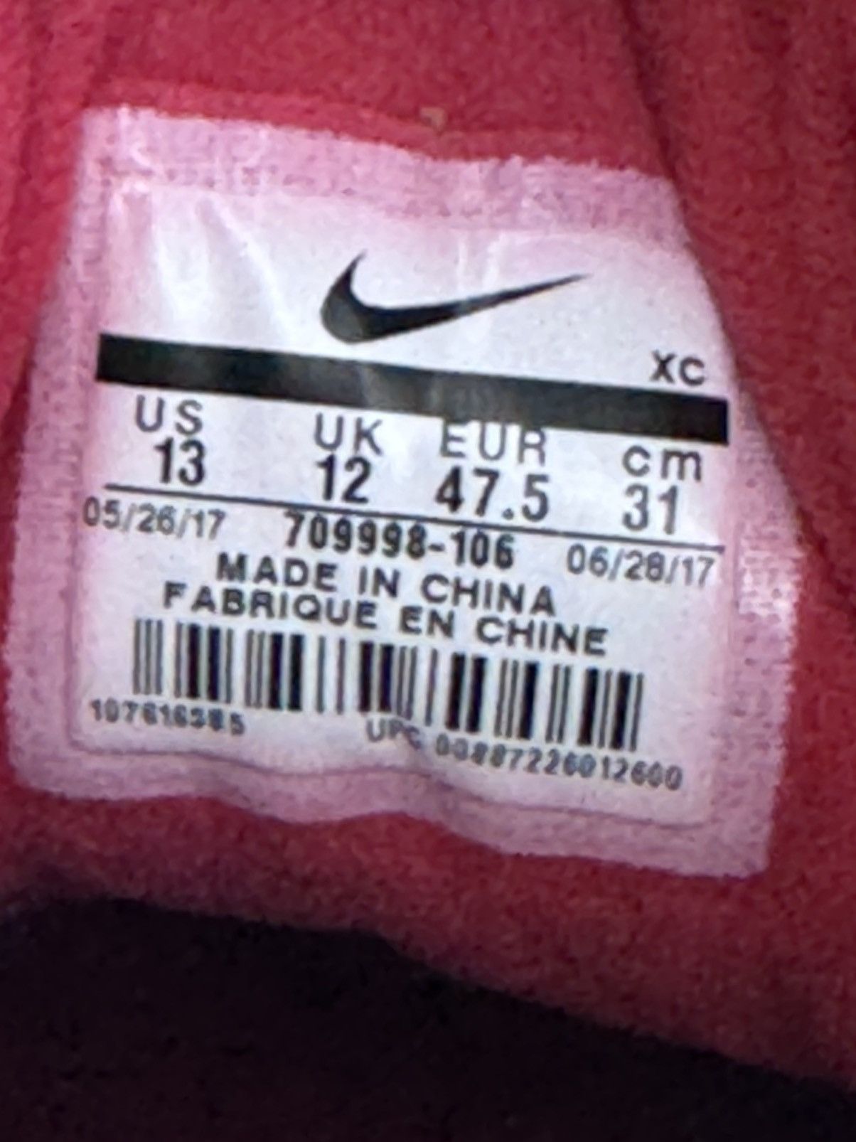 Nike rf vapormax x jordan shoes Size 44 - 7 Thumbnail