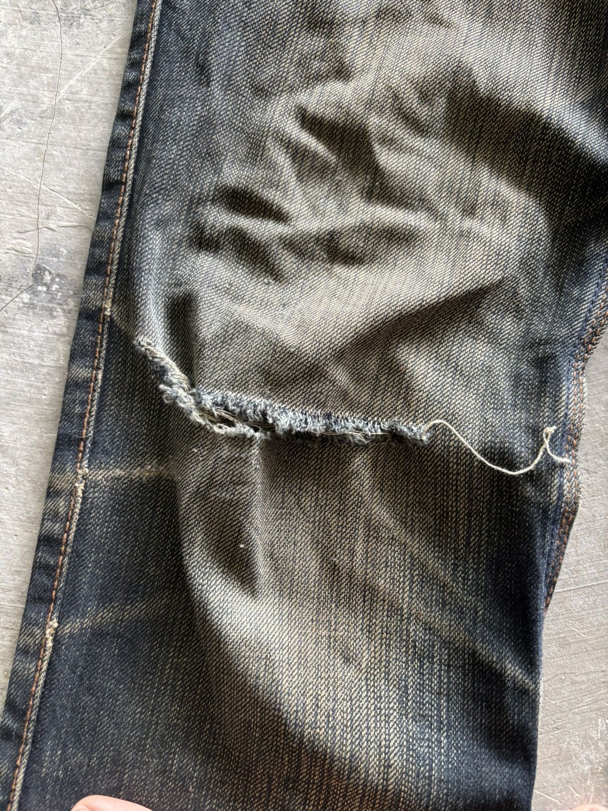Japanese Brand FLARE DISTRESSED NICOLE CLUB FOR MEN RUSTY WASHED JAPANESE Size US 30 / EU 46 - 16 Thumbnail