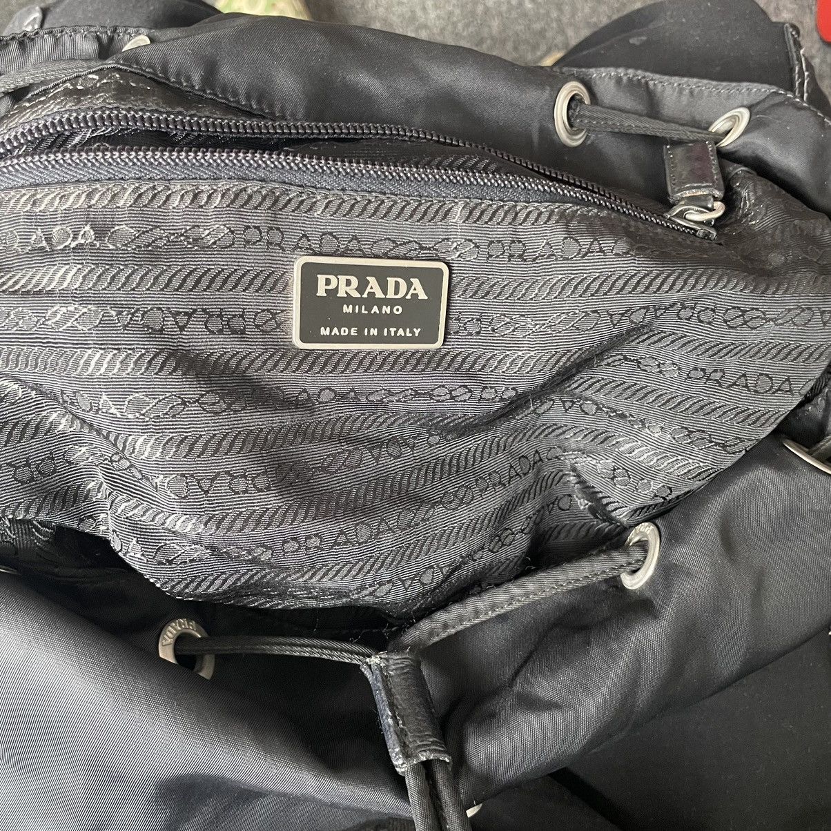 Prada Prada nylon ruck sack in black Size ONE SIZE - 6 Thumbnail