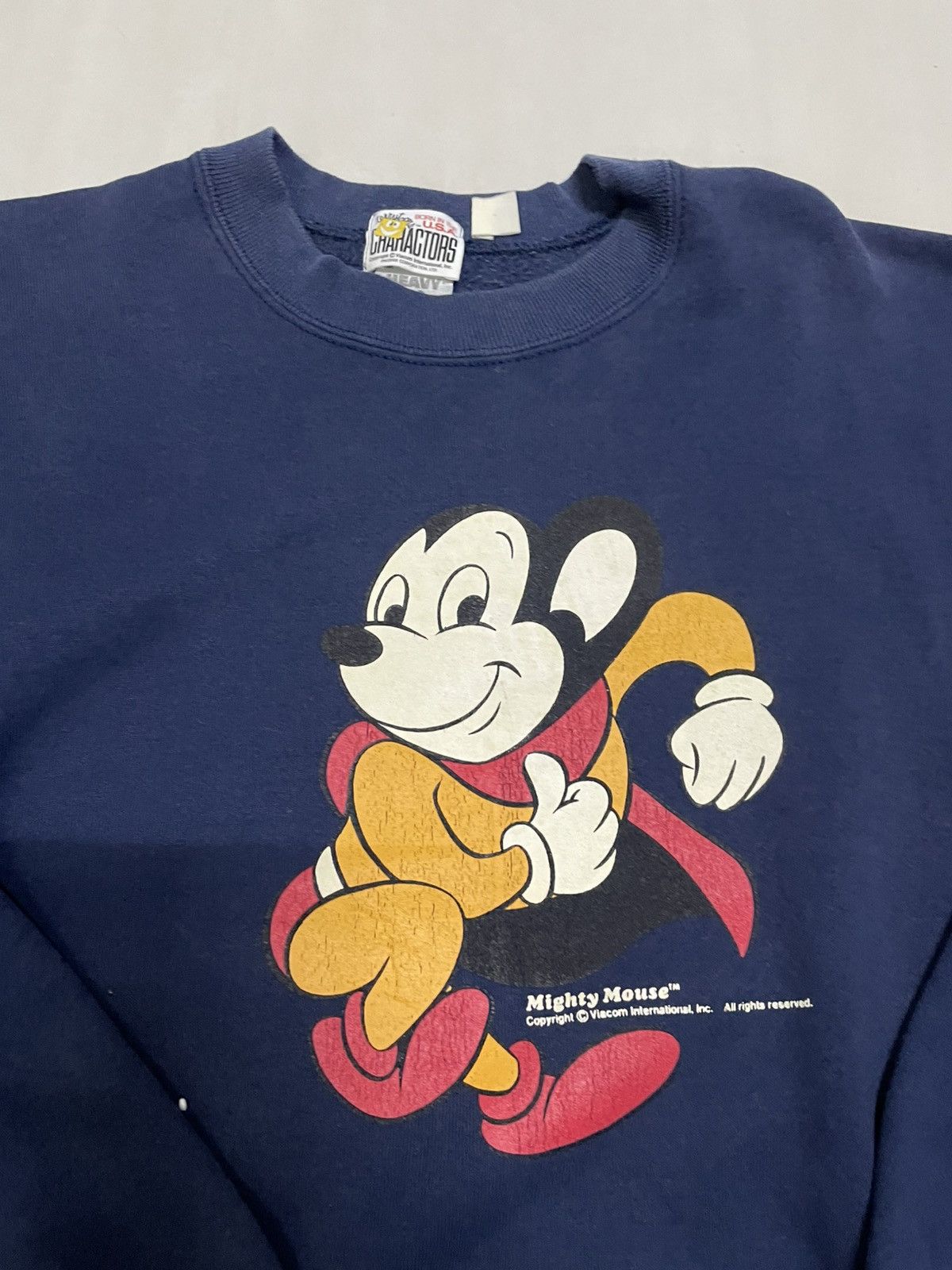 Vintage Mighty Mouse vintage sweatshirt rare Size US L / EU 52-54 / 3 - 2 Thumbnail