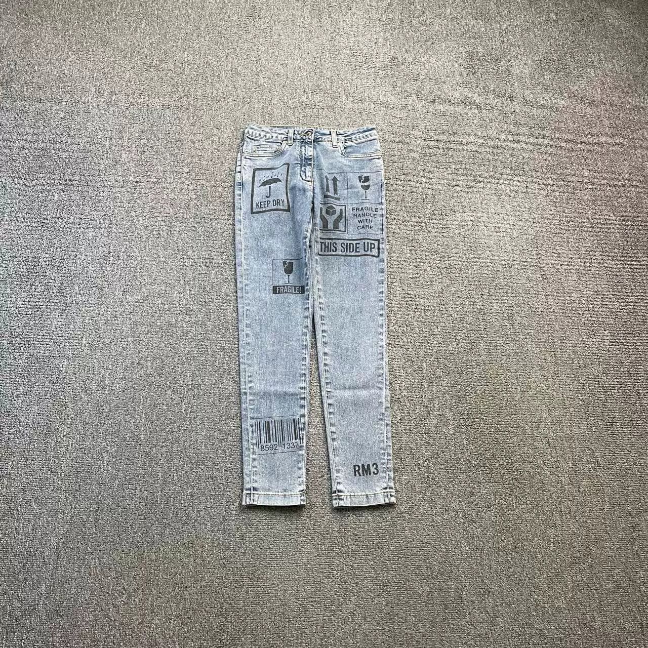 Moschino MOSCHINO Graffiti Jeans Size US 36 / EU 52 - 1 Thumbnail