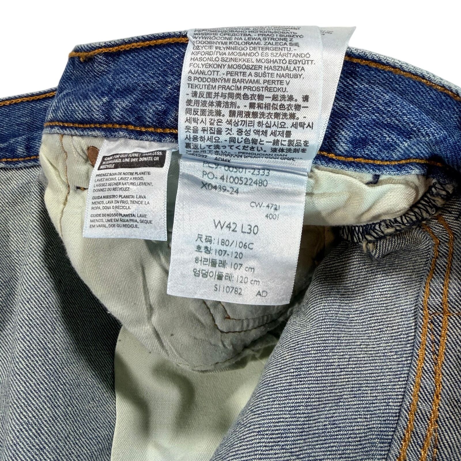 Levi's Levi’s 501 xx Original Fit Jeans Men 42x30 Straight Leg Size US 42 / EU 58 - 10 Thumbnail