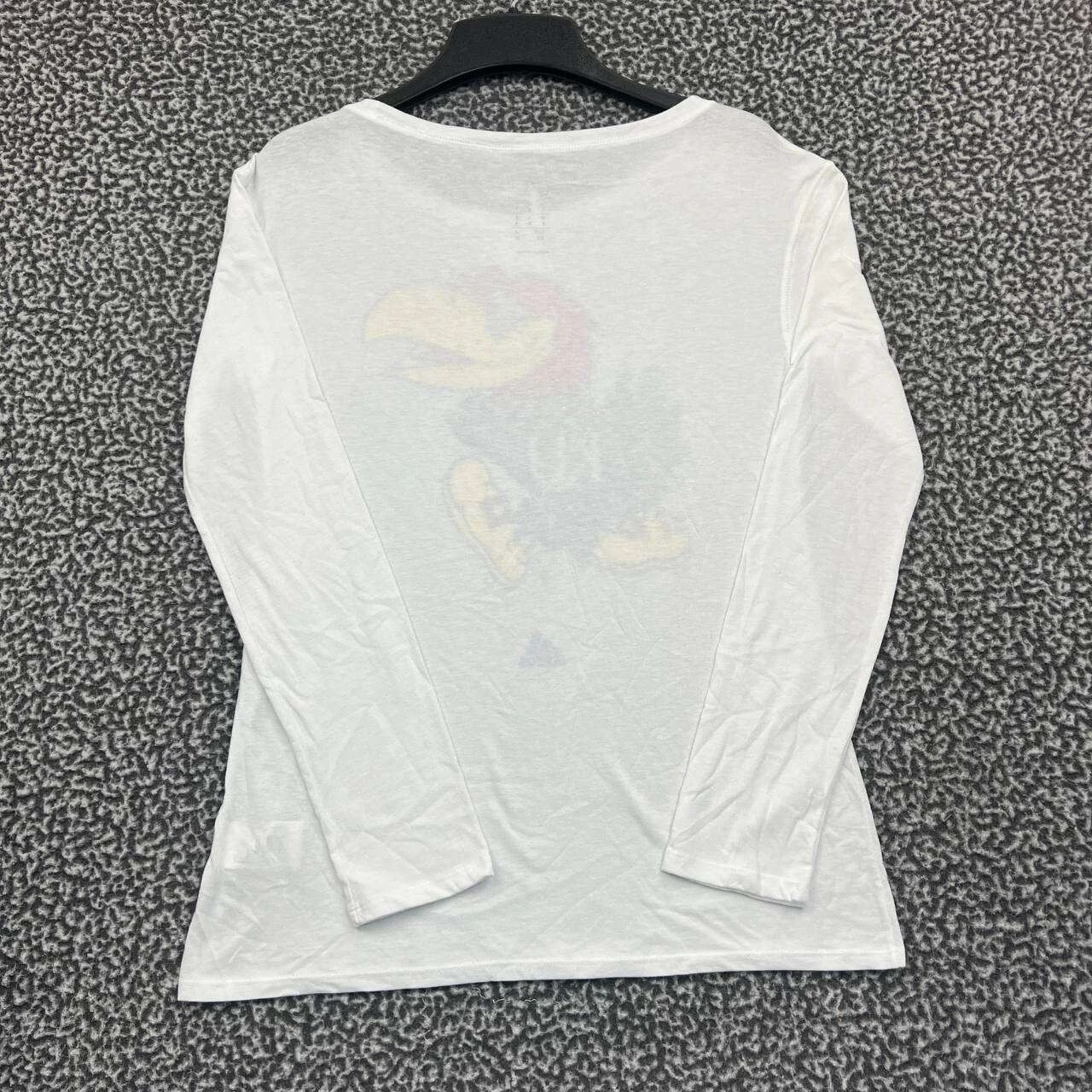 Adidas Kansas Jayhawks Shirt Adidas Long Sleeve Round Neck New S Size S / US 4 / IT 40 - 2 Thumbnail