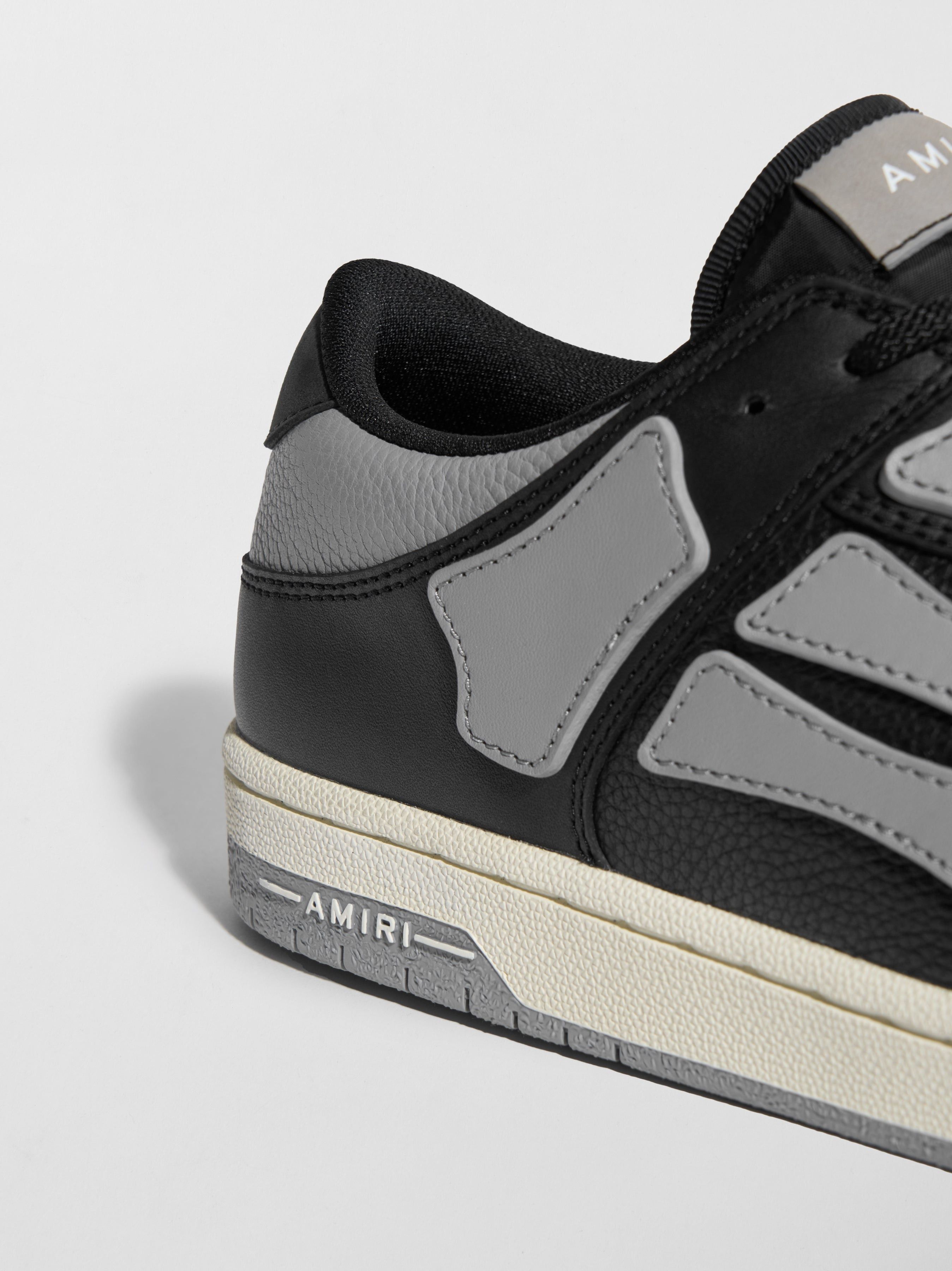 Amiri oc11z0126 Skelton Low-Top Sneakers in Black/Grey Size US 12 / EU 45 - 6 Thumbnail
