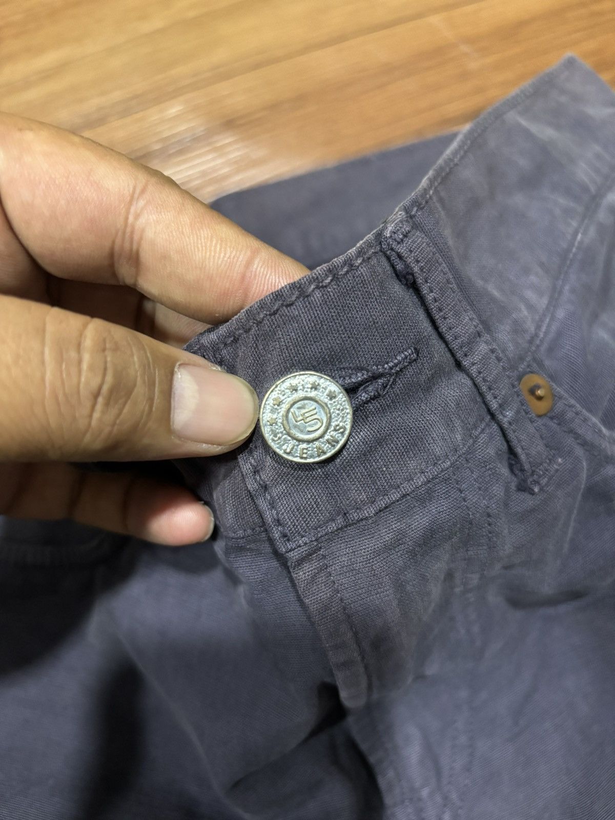 45rpm Vintage 45rpm Indigo Wide Leg Japanese Denim Jeans Size US 30 / EU 46 - 5 Thumbnail