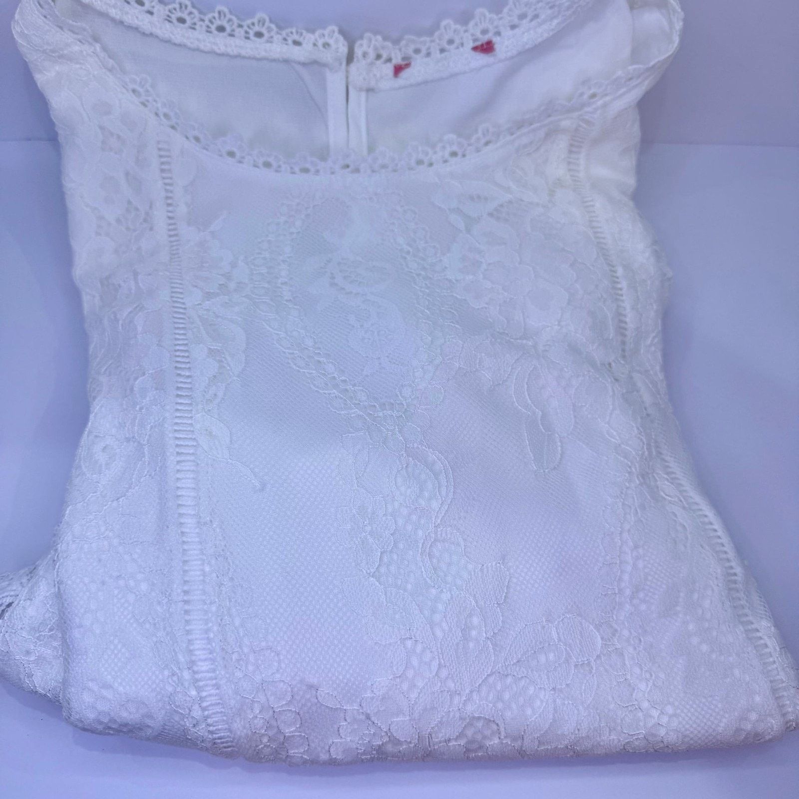 Other White Lace Sleeveless Blouse Top - Elegant & Versatile Size XXL / US 16-18 / IT 52-54 - 4 Thumbnail