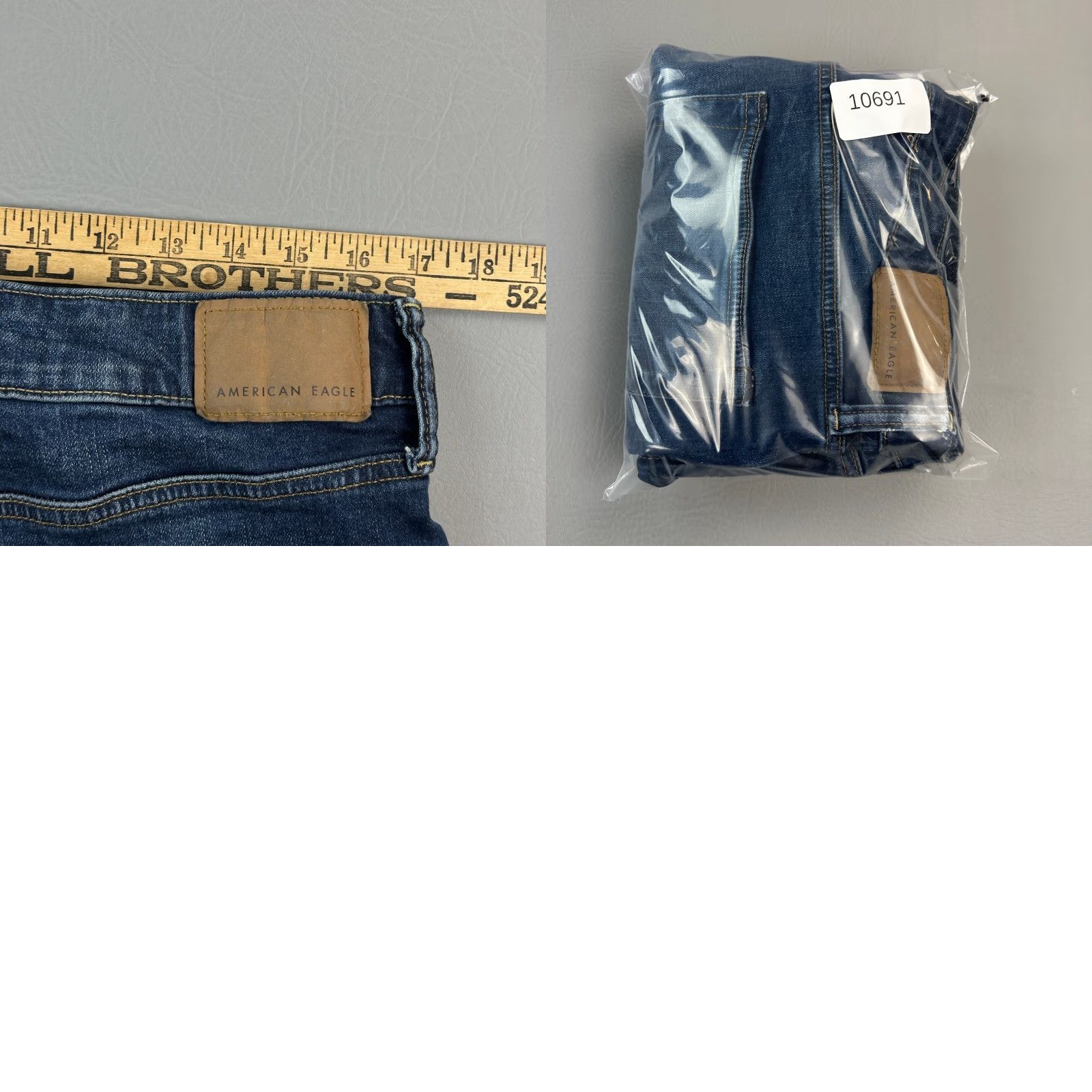 American Eagle Outfitters American Eagle Jeans Mens 34x34 Dark Wash Athletic Fit Stretch Casual Denim 5-Pocket 34x33 Blue Cotton Blend Size US 34 / EU 50 - 9 Thumbnail