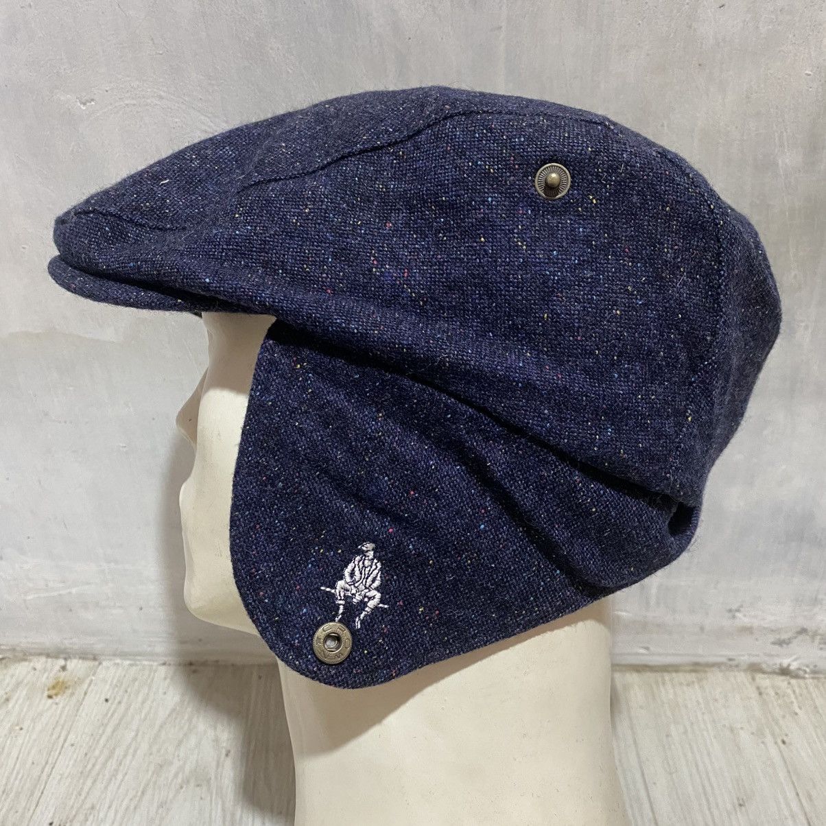 Japanese Brand Vintage paul stuart denim winter cap Size ONE SIZE - 4 Thumbnail