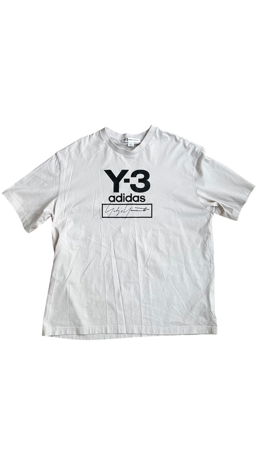 Y-3 ADIDAS Y-3 STACKED LOGO SHORT SLEEVE TEE Size US L / EU 52-54 / 3 - 1 Thumbnail