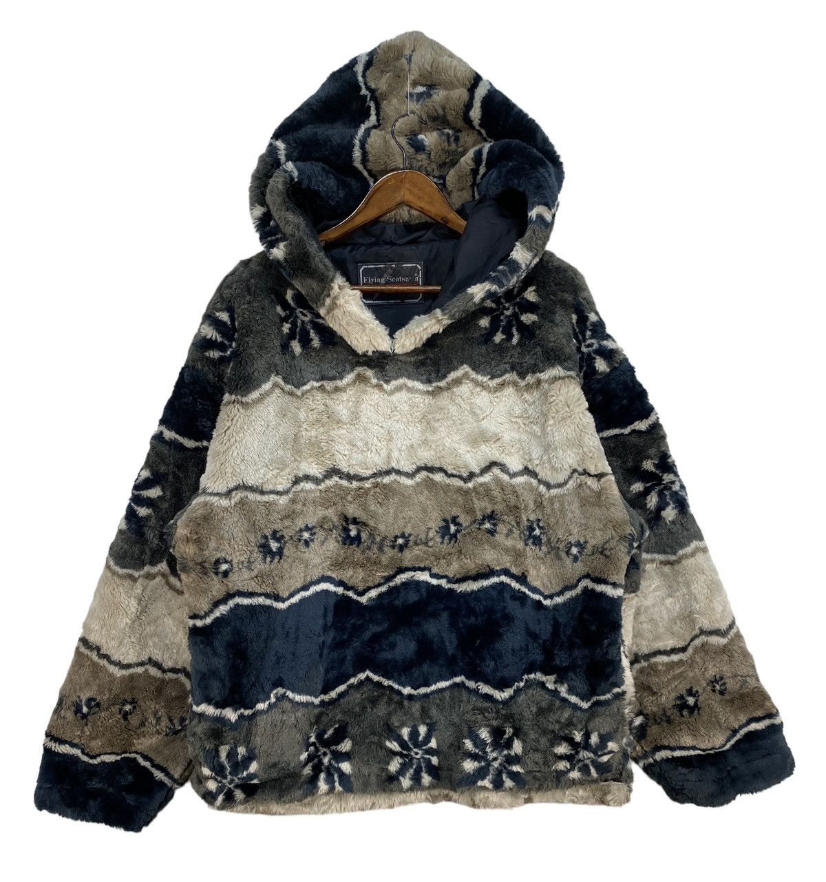 Japanese Brand Flying Scotsman Fur Jacket Nice Design Size US L / EU 52-54 / 3 - 2 Thumbnail